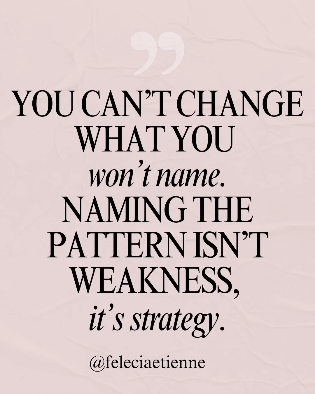 Sometimes growth doesn&rsquo;t start with fixing.

It starts with noticing.

Naming the pattern isn&rsquo;t weakness.

It&rsquo;s strategy.

Because what stays invisible keeps running in the background.

Until exhaustion feels normal.

Until over-fun