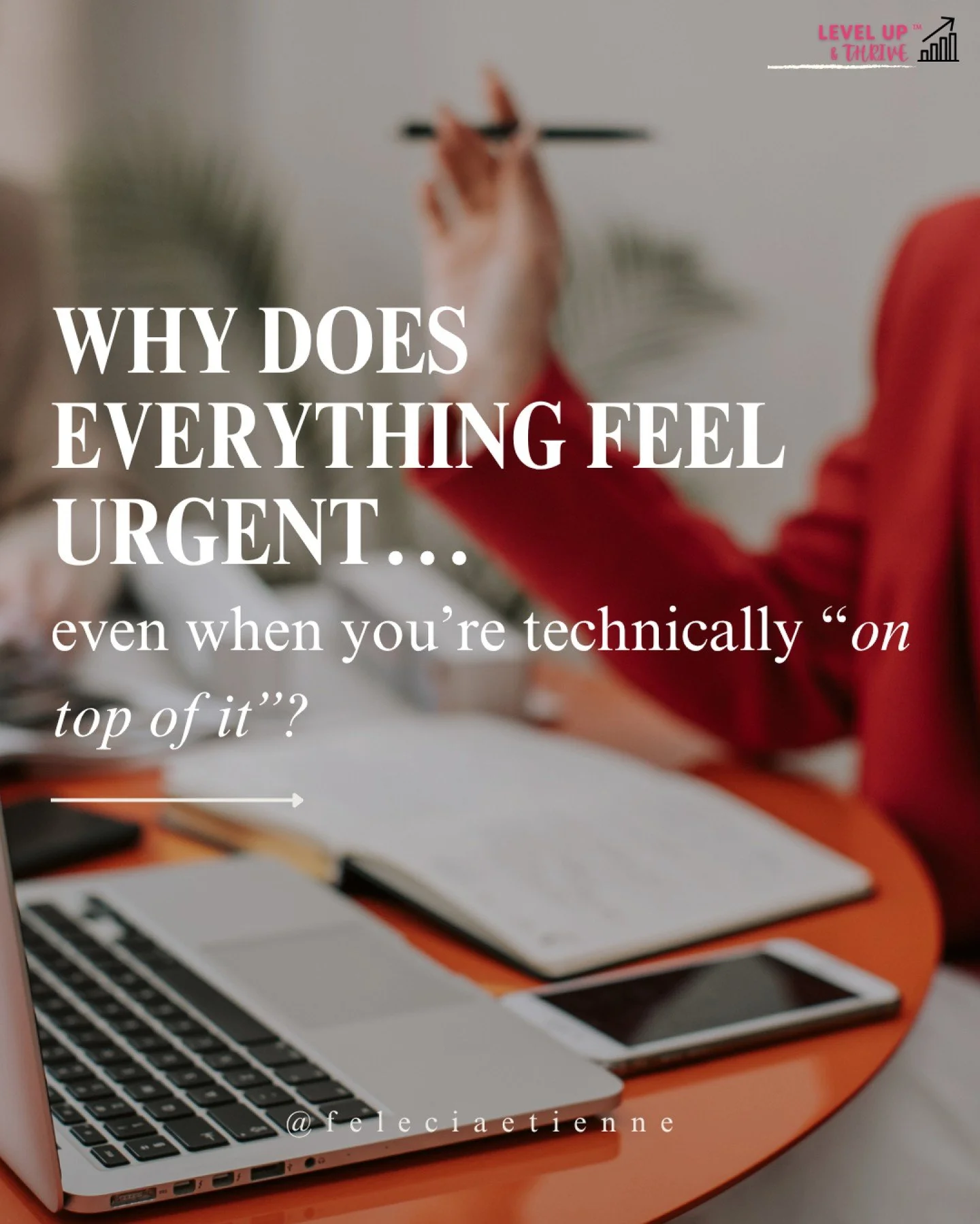 This is one of the most confusing experiences for high performers.

Because externally, things are handled.

Deadlines are met.

Work is moving.

But internally&hellip; it still feels like pressure. 

Like something always needs attention.

Like you 