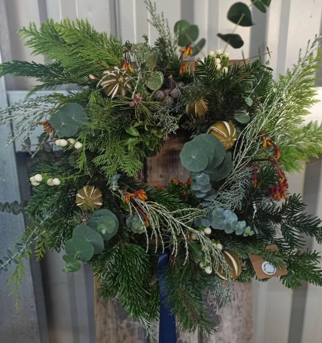 Christmas Wreaths with SV Blooms