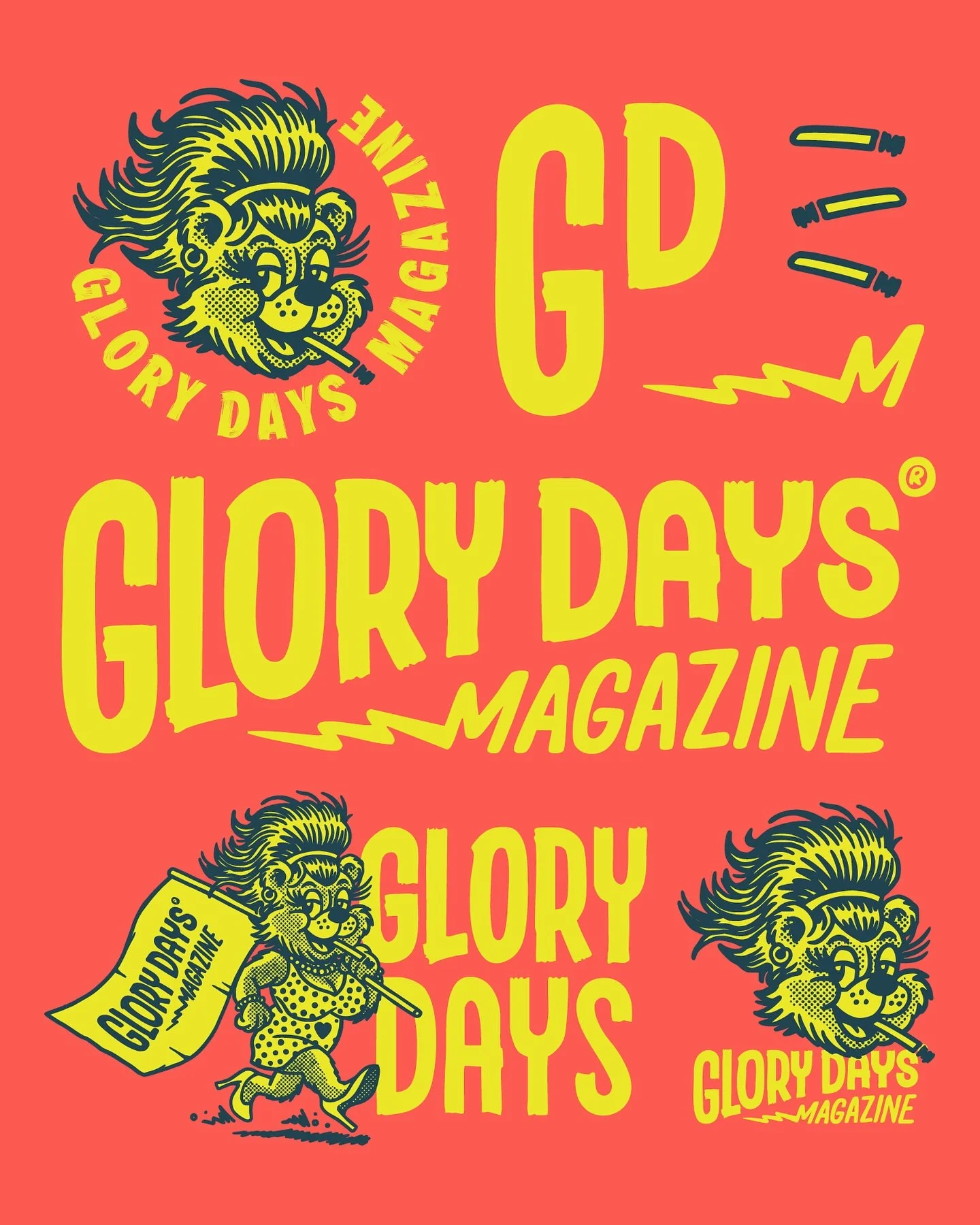 A nice little round up of the @glorydaysmag logo and mascot creation, will do a case study on this soon as this was a really fun one and it came out really nice

#branding #branddesigner #freelancerdesigner #beardedcreativestudio #typetopia #logo #lo