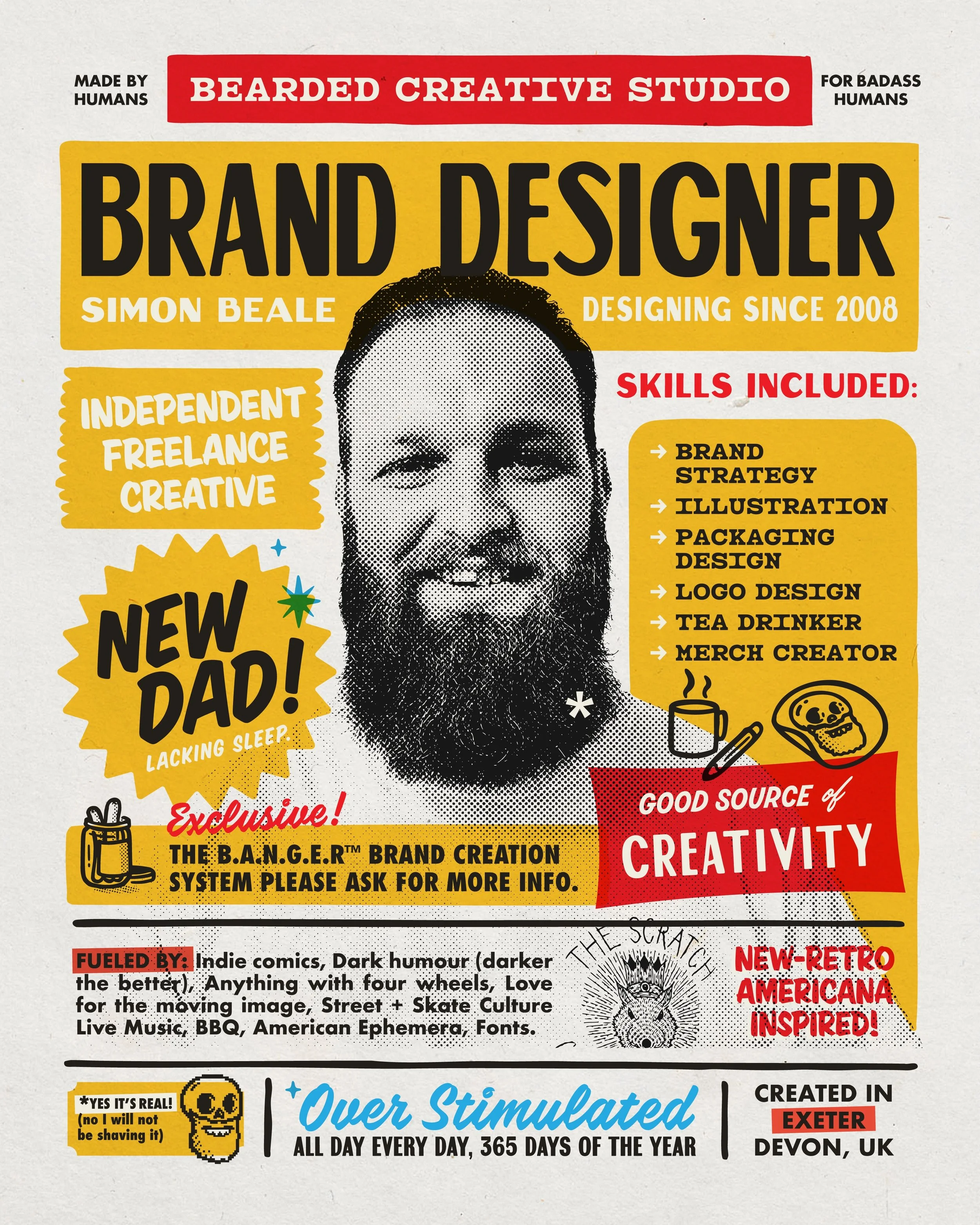 After a long paternity leave I&rsquo;m finally properly back in the studio working on some new client work and some studio work, always looking for new clients and work so if you are looking to start a project or build a brand let&rsquo;s chat 

Also