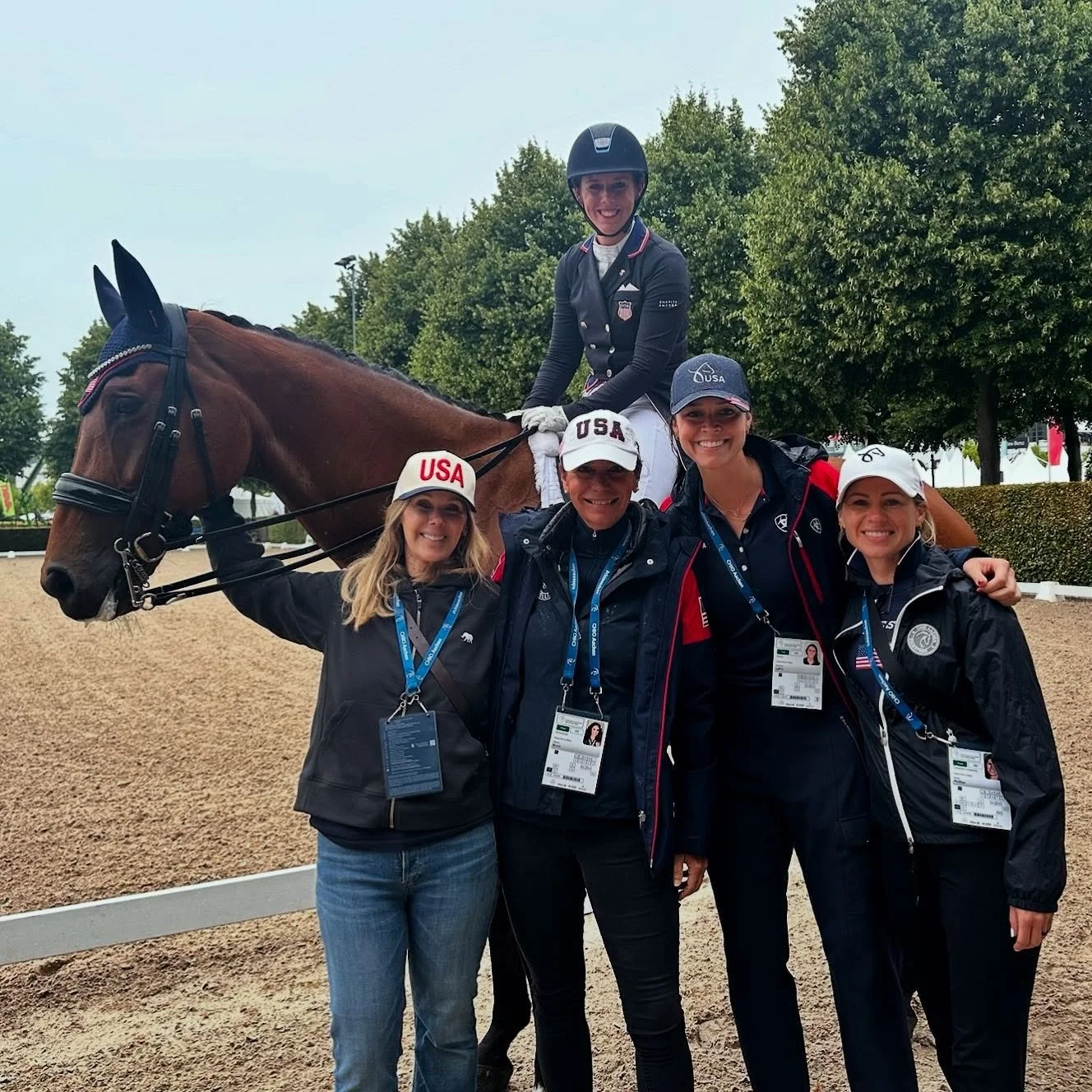 Still soaking it all in after an incredible week at Aachen. Grateful for the memories, the laughs, and this amazing group of women❤️🇺🇸 So proud of you all! #TeamBelieve
