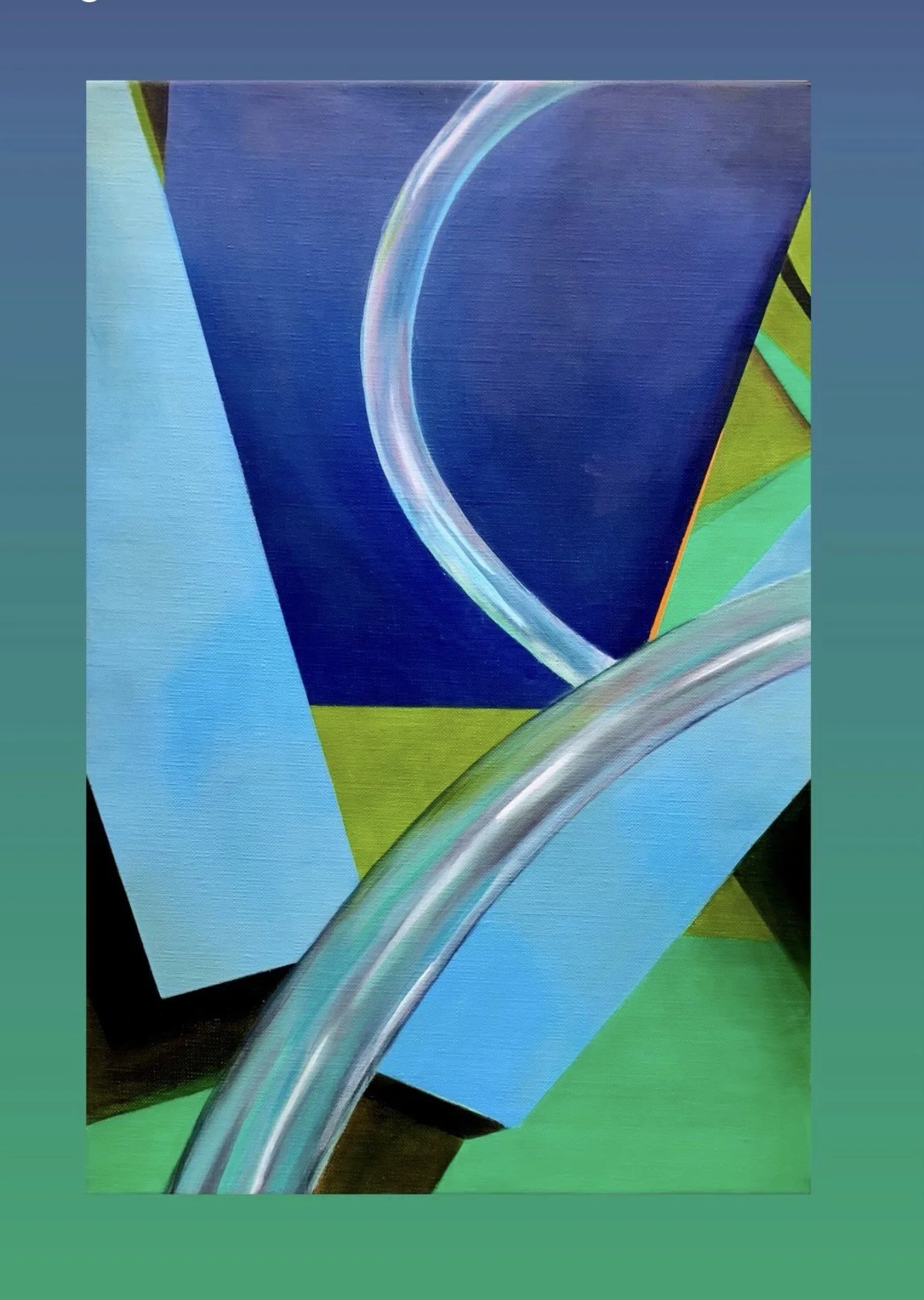 Permutations 3; 30 x 46 cm; Oil on Canvas