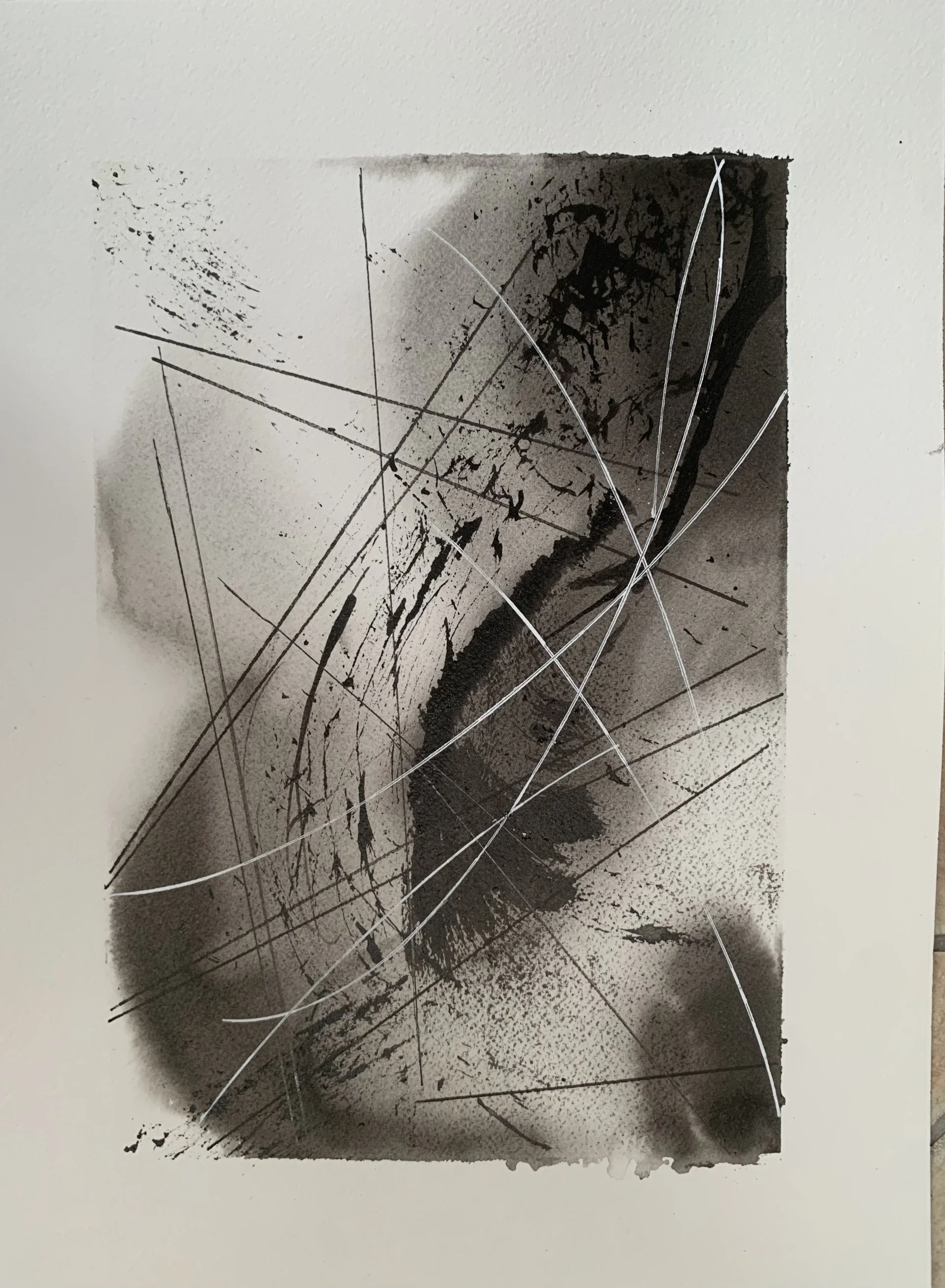 Ink  Abstract Geometrics on Paper