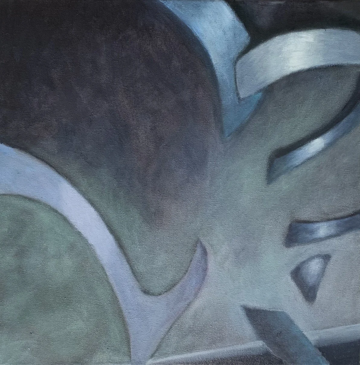 Shards; 40 x 40 cm Oil on Canvas