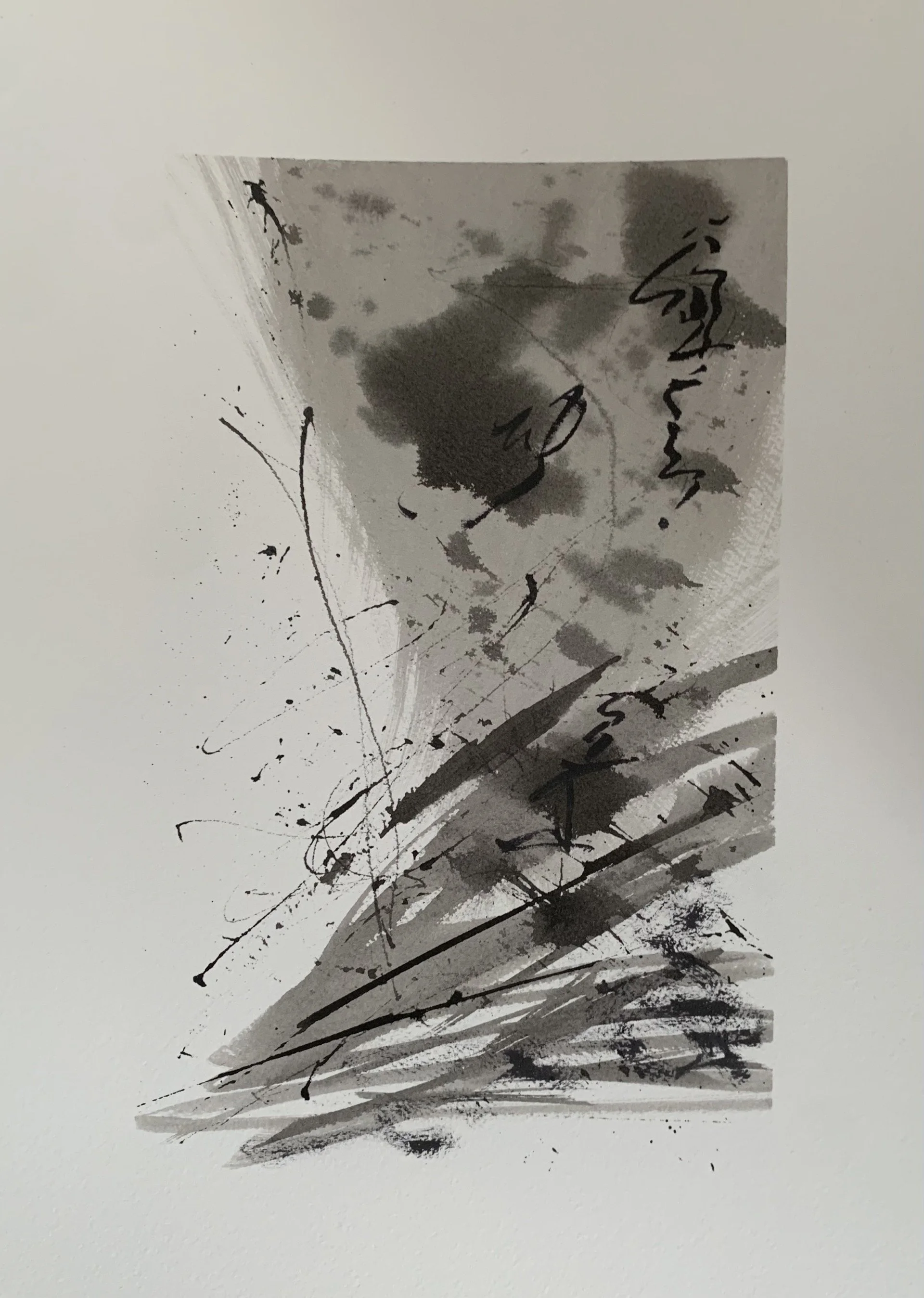 Ink  Abstract Geometrics on Paper