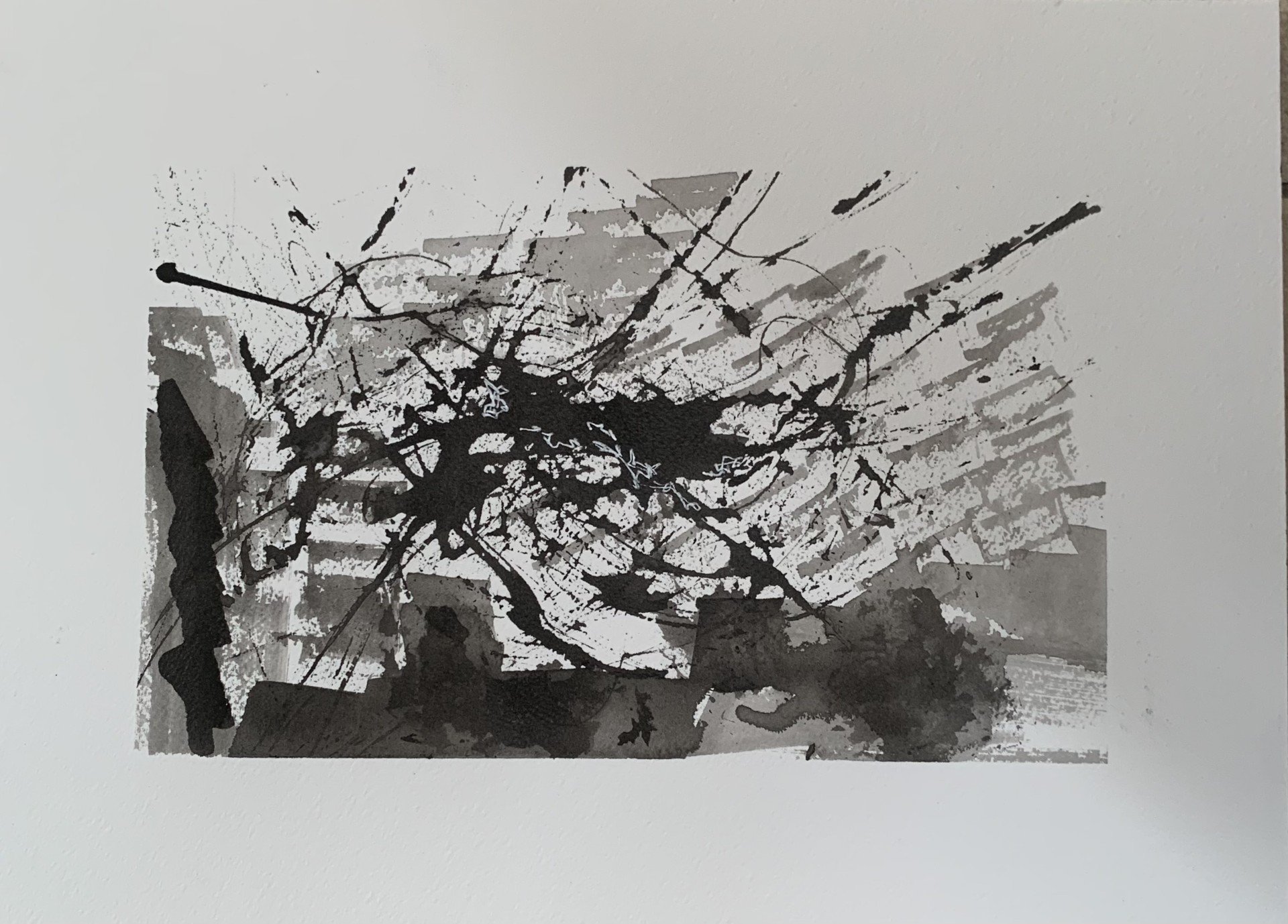 Ink 
Sea and Landscape on Paper