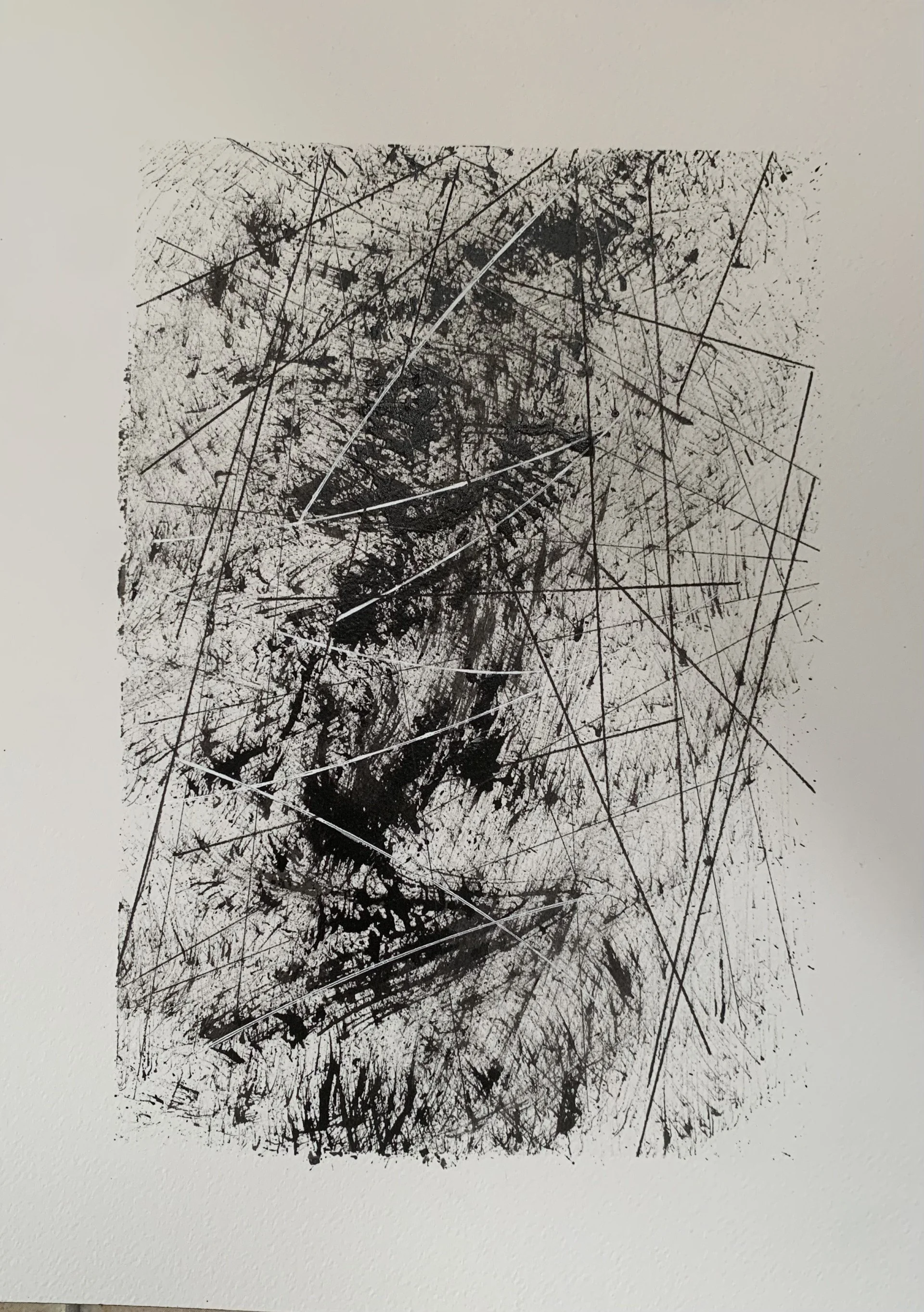 Ink  Abstract Geometrics on Paper