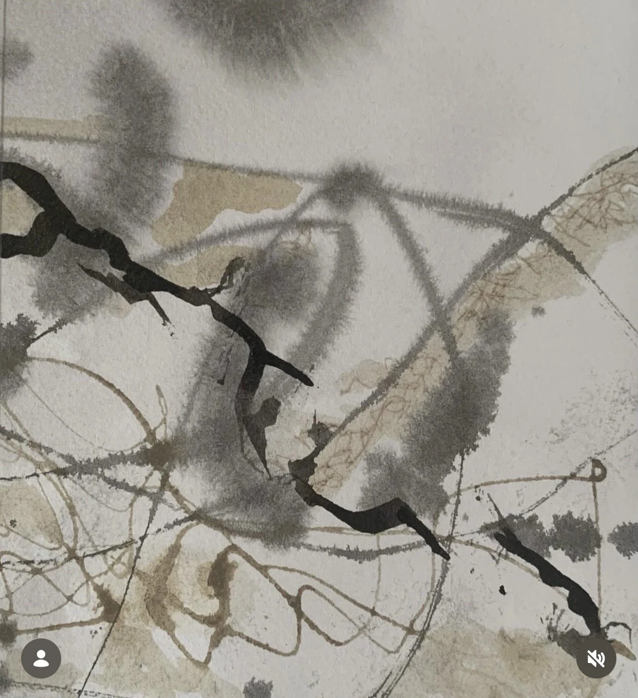 Ink  Abstract Landscape