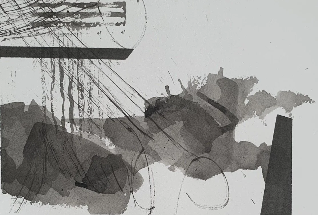 Ink 
Sea and Landscape on Paper