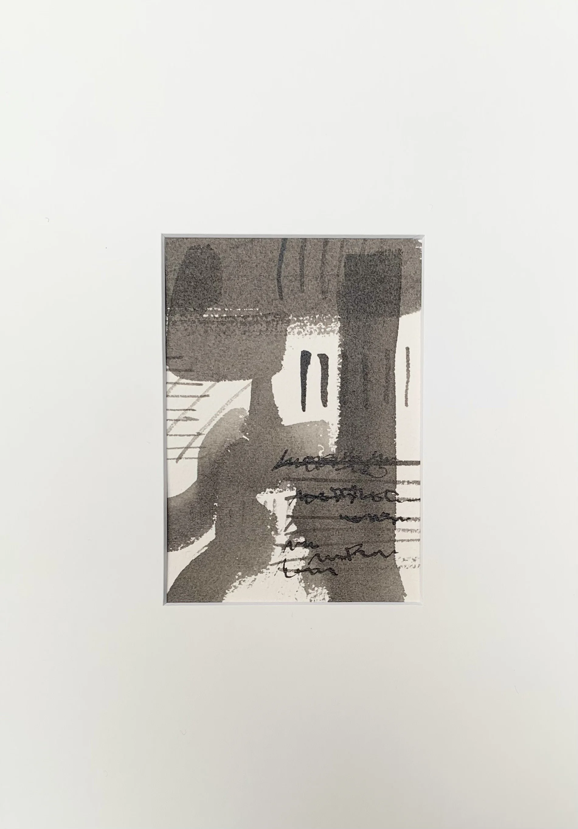 Ink Sea and Landscape on Paper