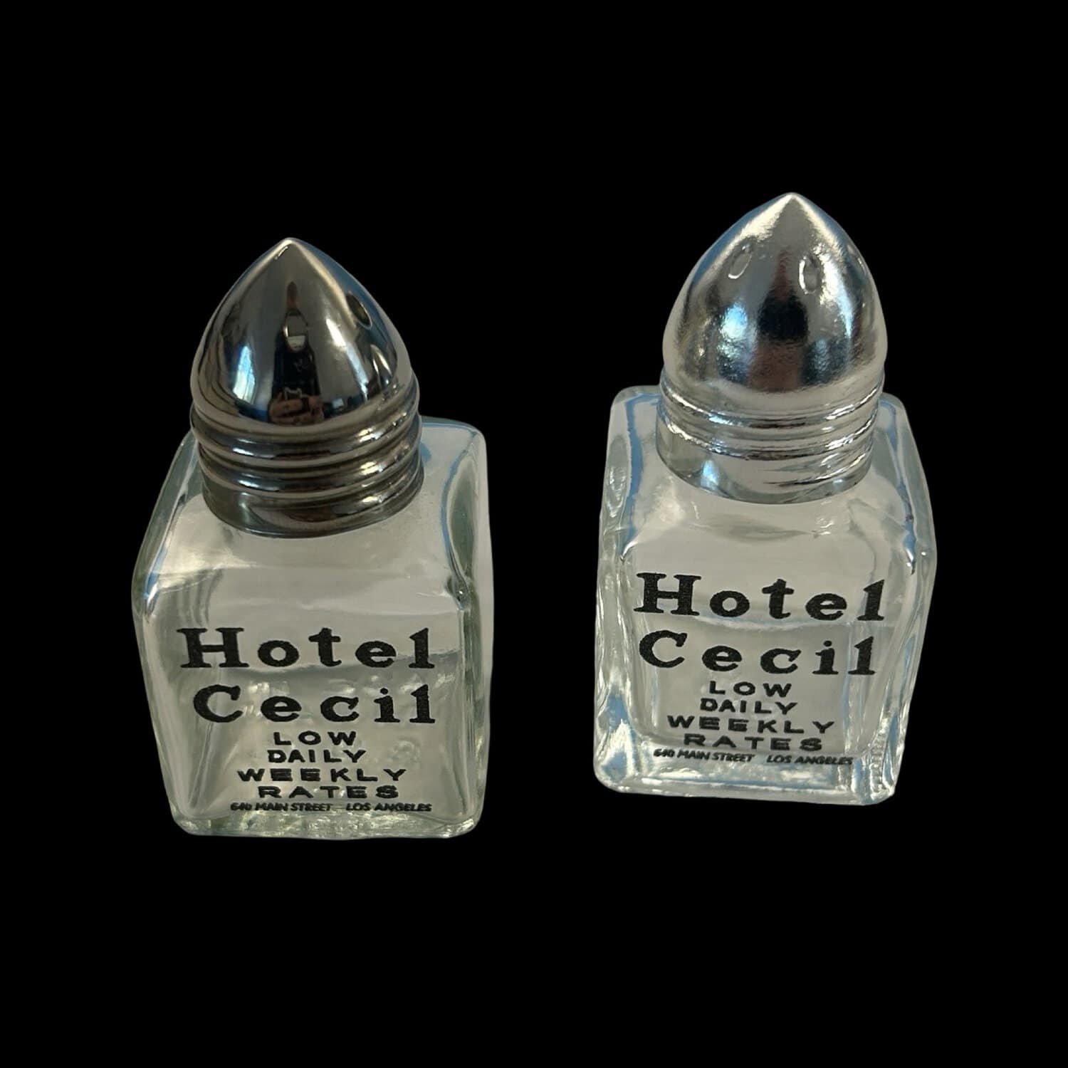 Cecil Hotel - Salt and Pepper Shakers