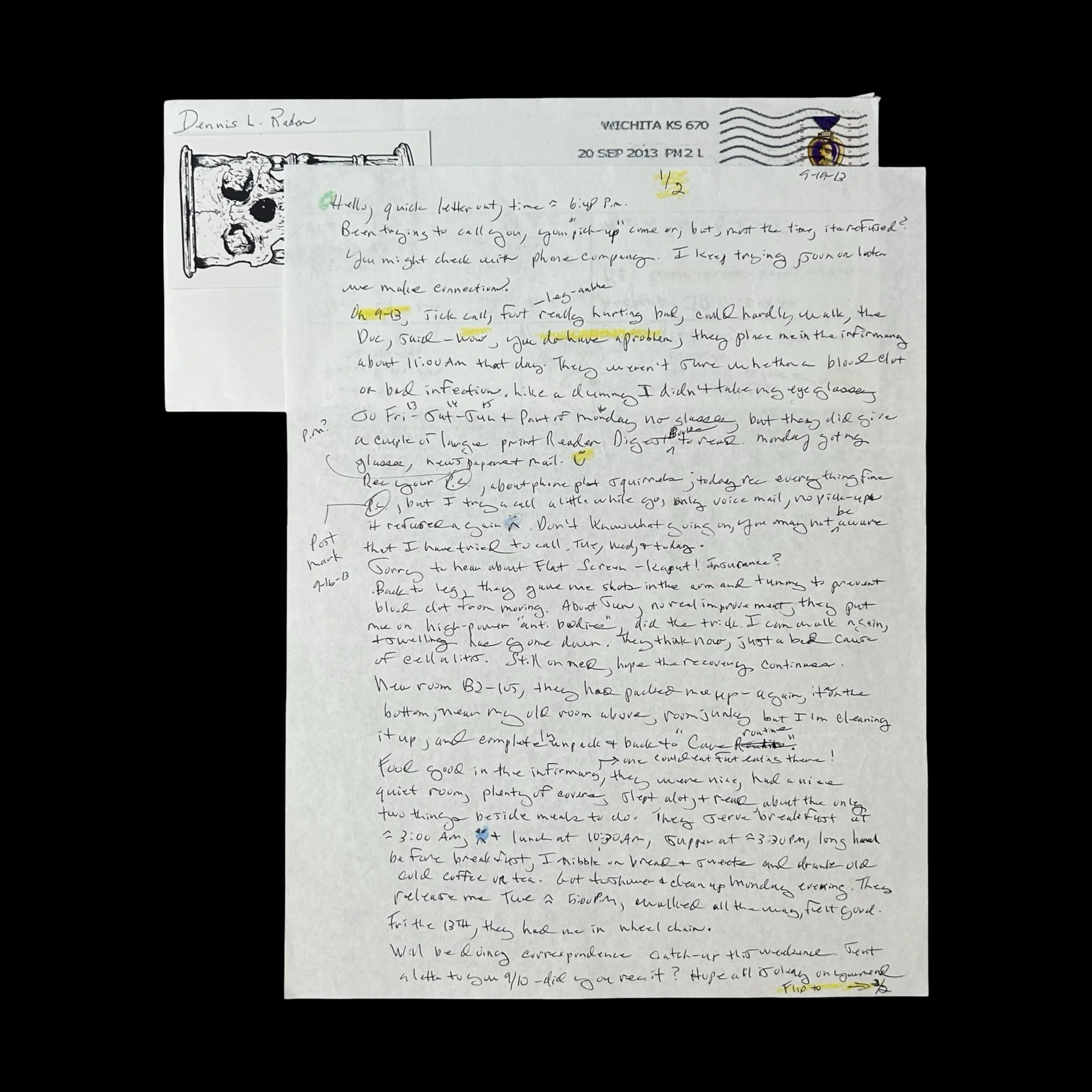 Dennis Rader - Letter and Envelope Set
