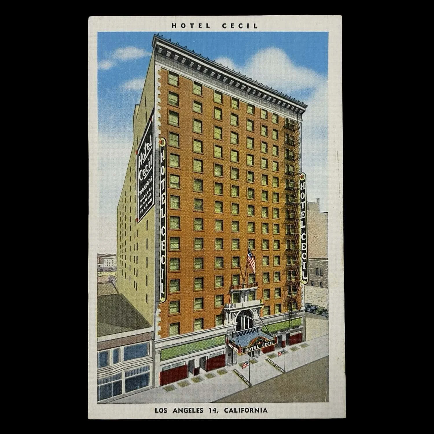 Cecil Hotel Los Angeles - Postcard
