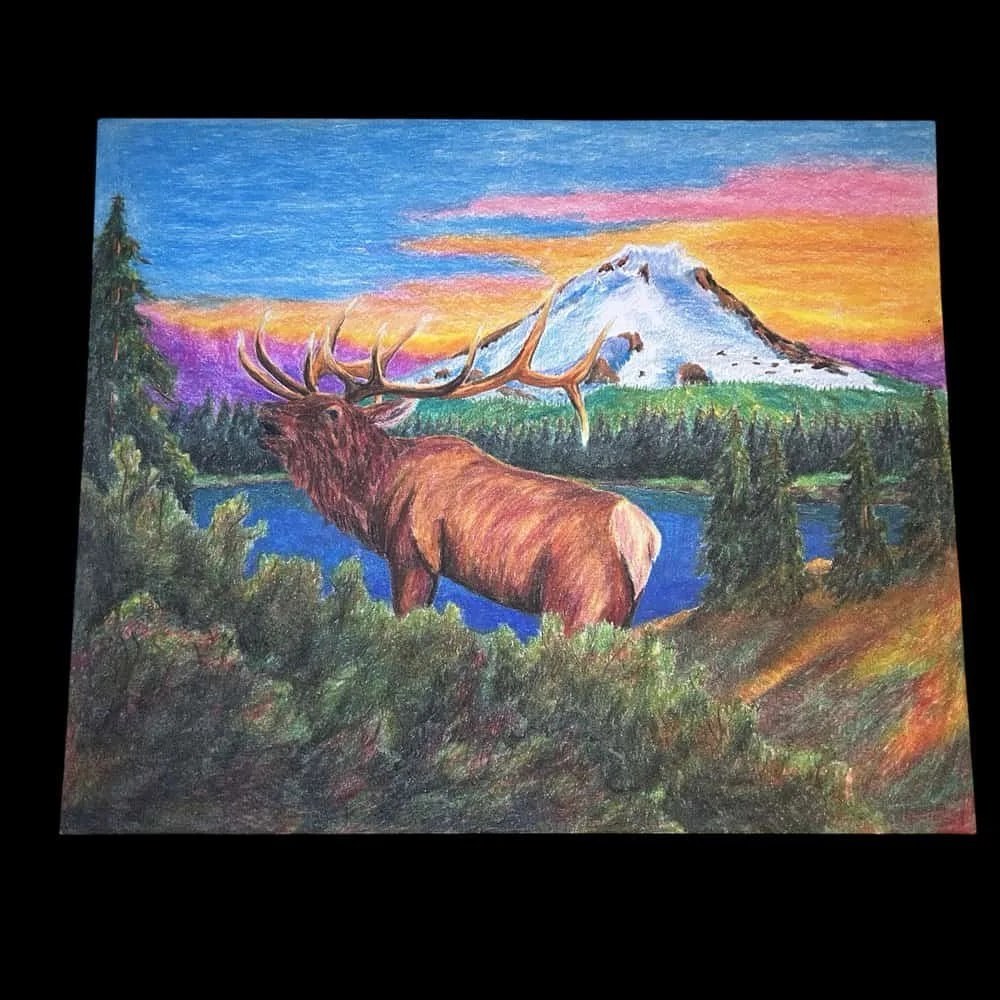 Keith Jesperson - Caribou - Drawing