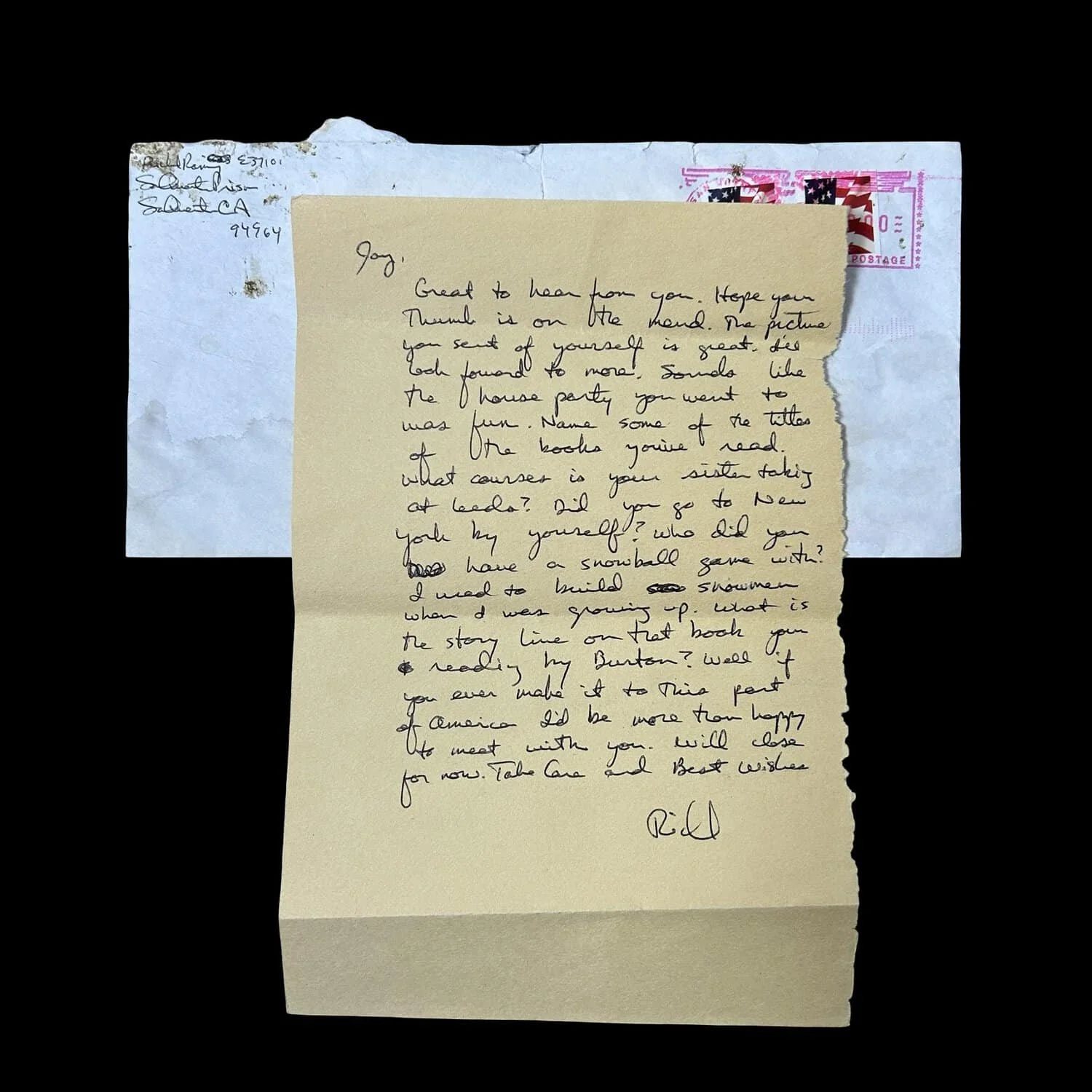 Richard Ramirez - Letter and Envelope Set