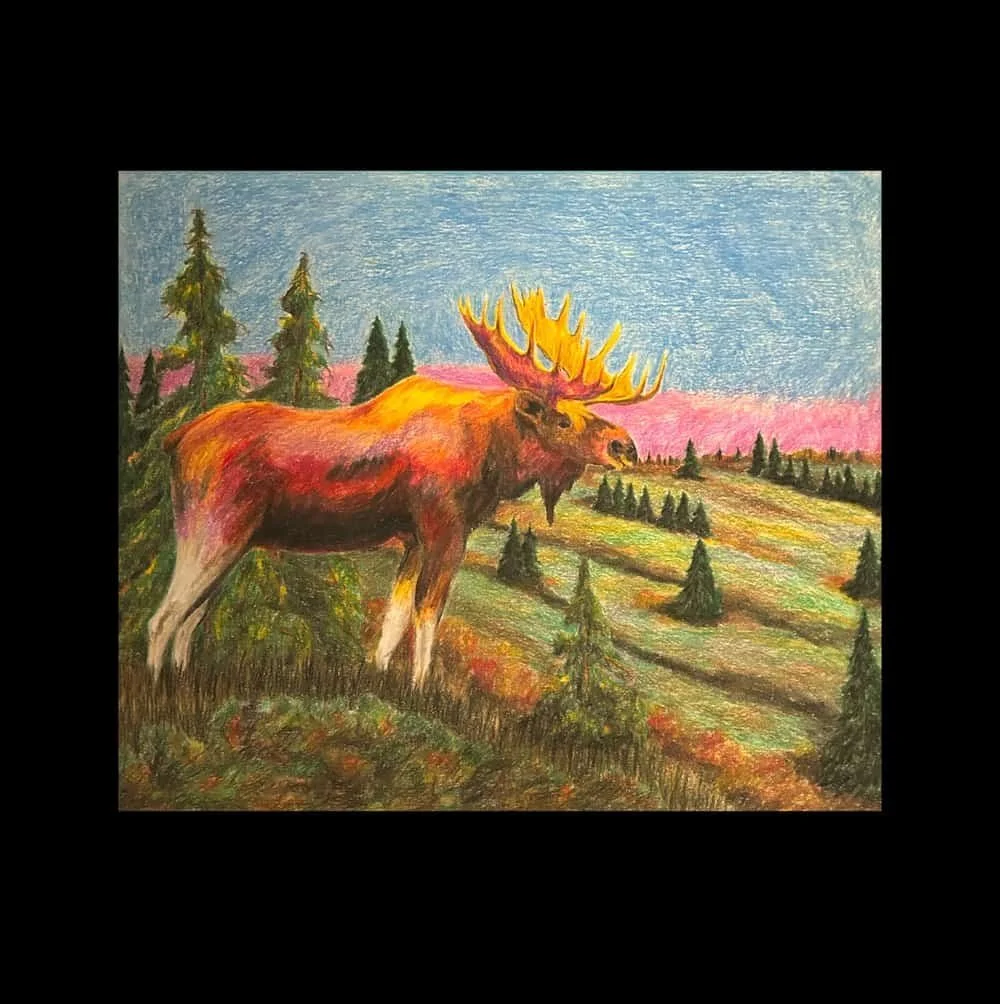 Keith Jesperson - Moose - Drawing
