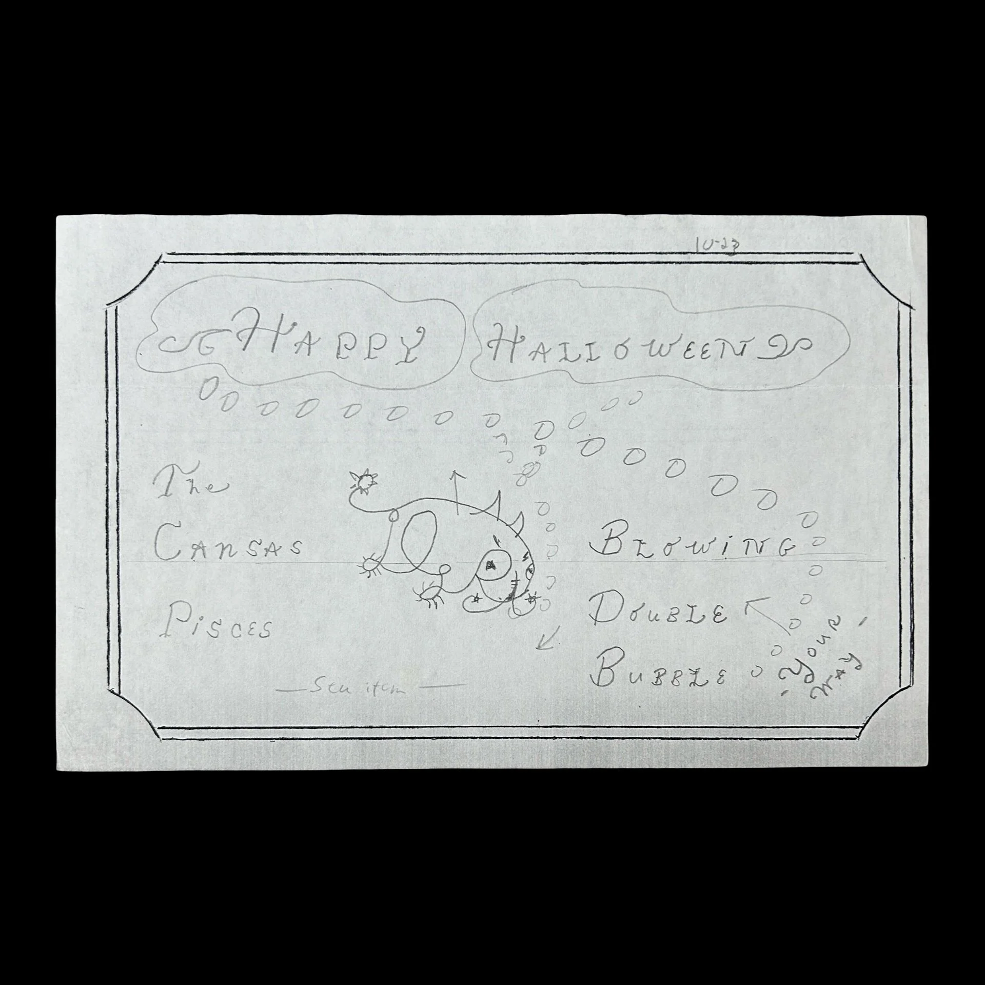 Dennis Rader - Happy Halloween Drawing