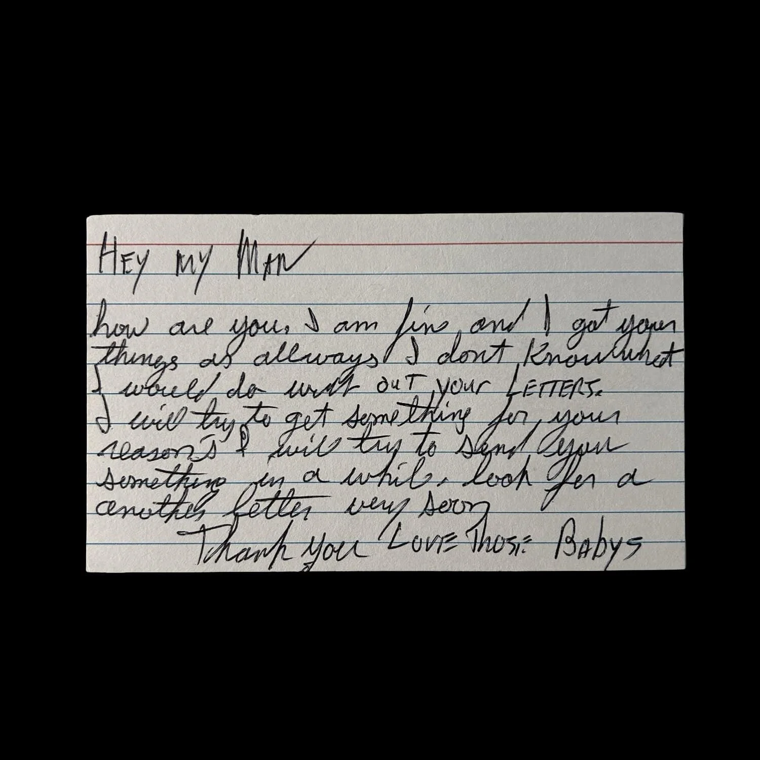 Samuel Little - Handwritten Note