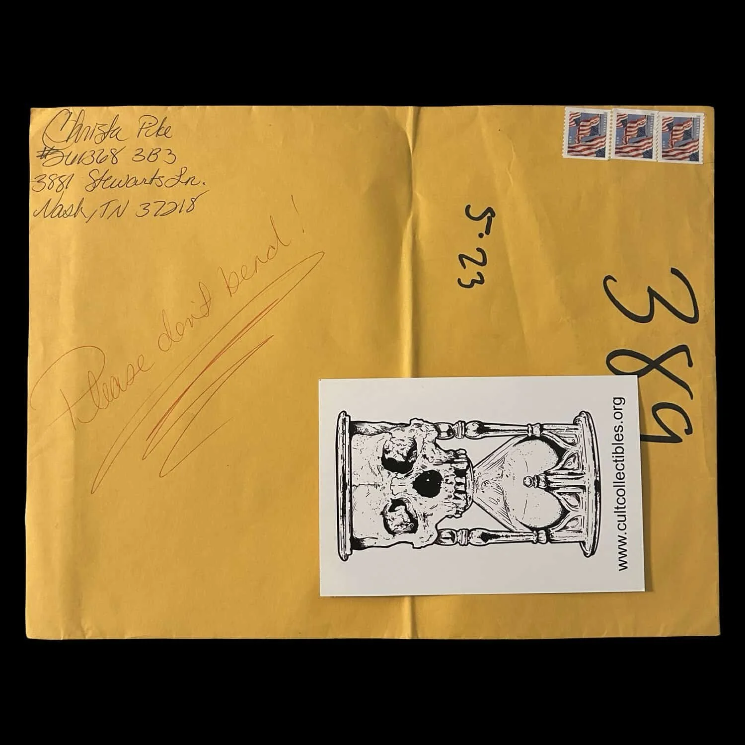 Christa Pike - Signed Envelope
