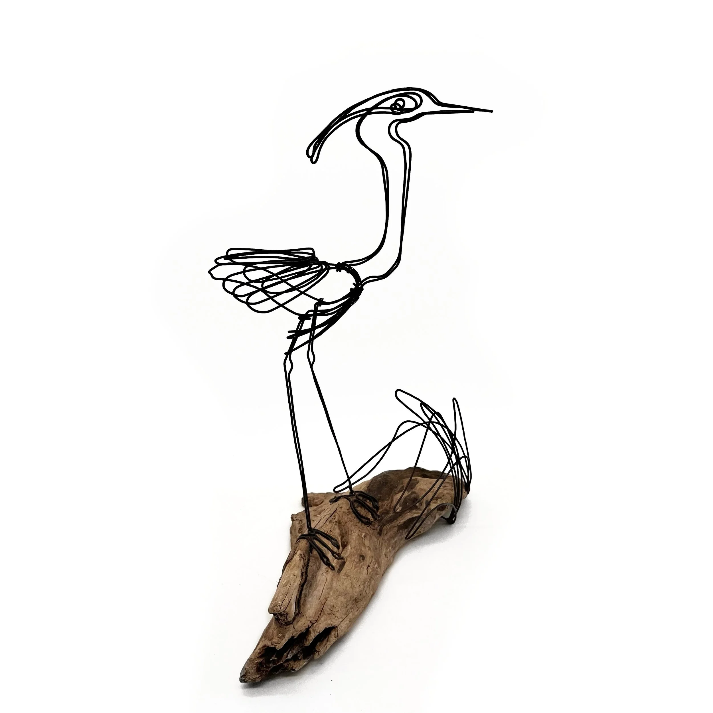 Heron Wire Art, Wire Sculpture, Minimal Design, Unique Gift, Free Shipping!