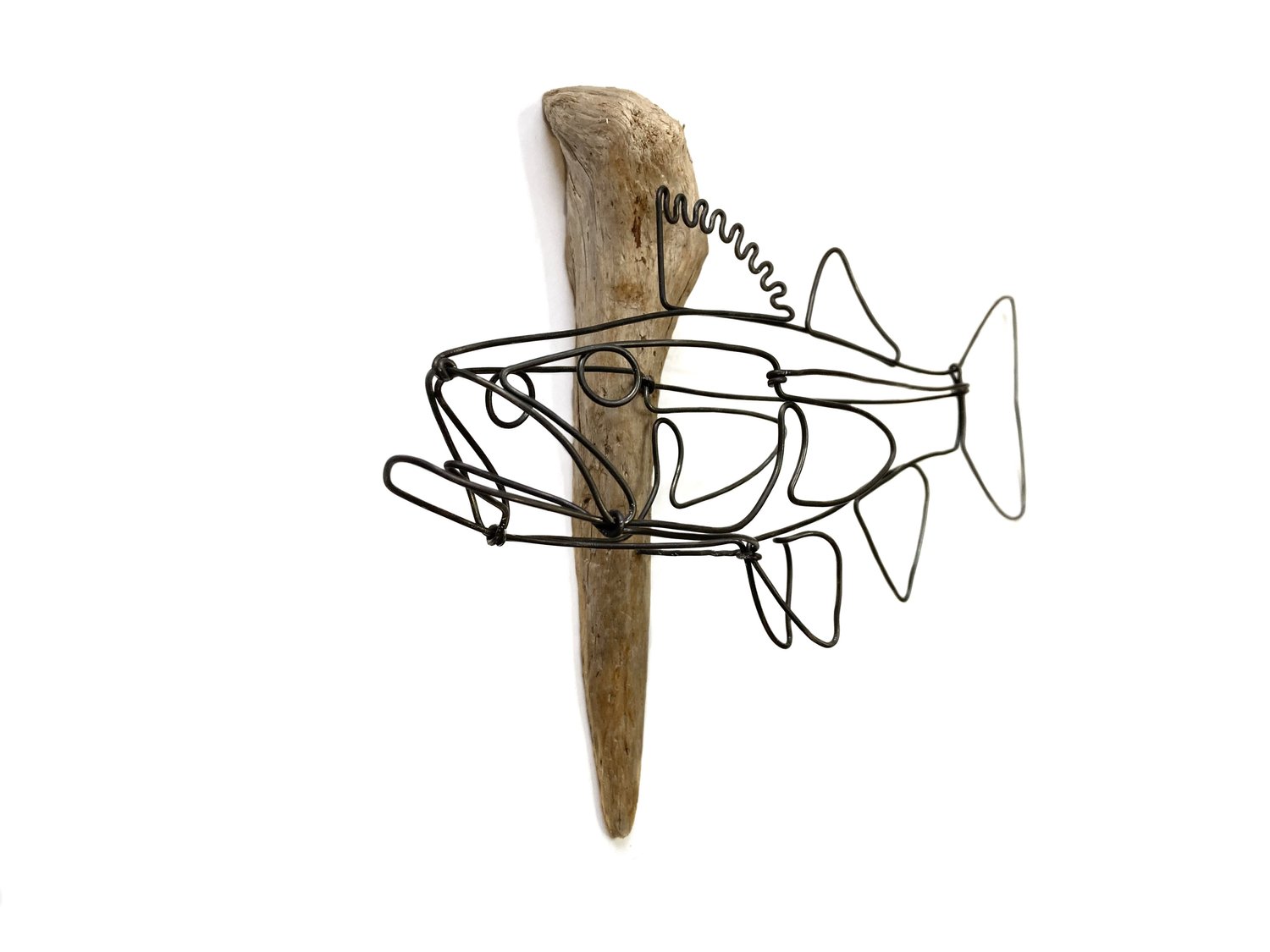 Wire Fish Sculpture, 21.5in.x8in.x4.5in, Fish,wire Sculpture,wire  Art,marine Life,sea Life, Nautical,beach Decor,fishing,summer House, 