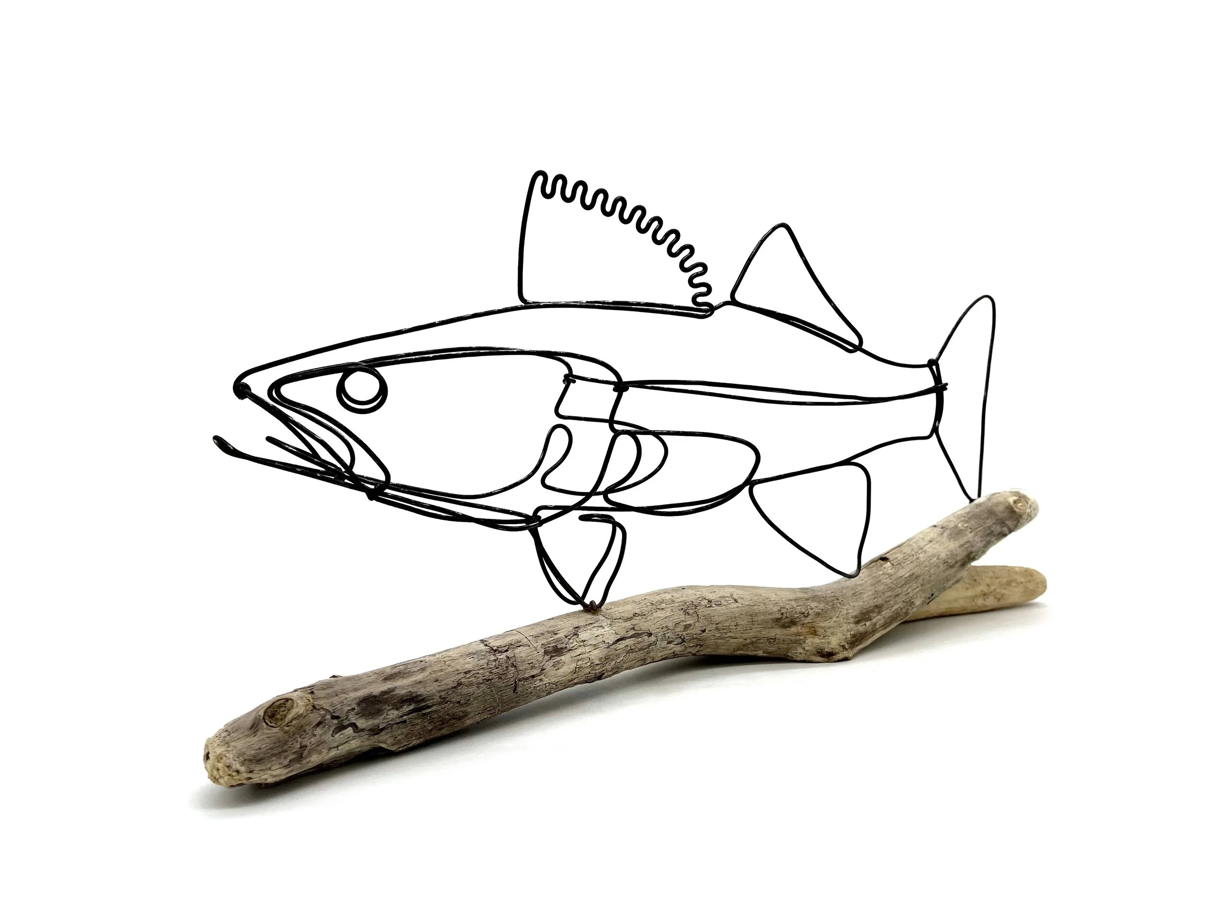 Keeper Walleye, Fish Sculpture, Walleye Wire Art, Unique Gift