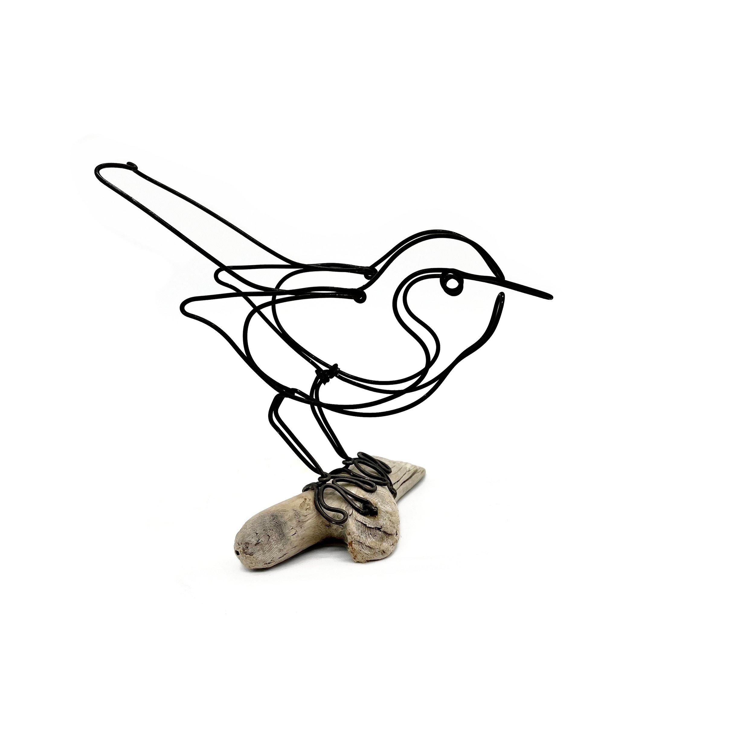 Bird Wire Art, One Continuous Line Sculpture, Affordable and Unique Gift, Free Shipping
