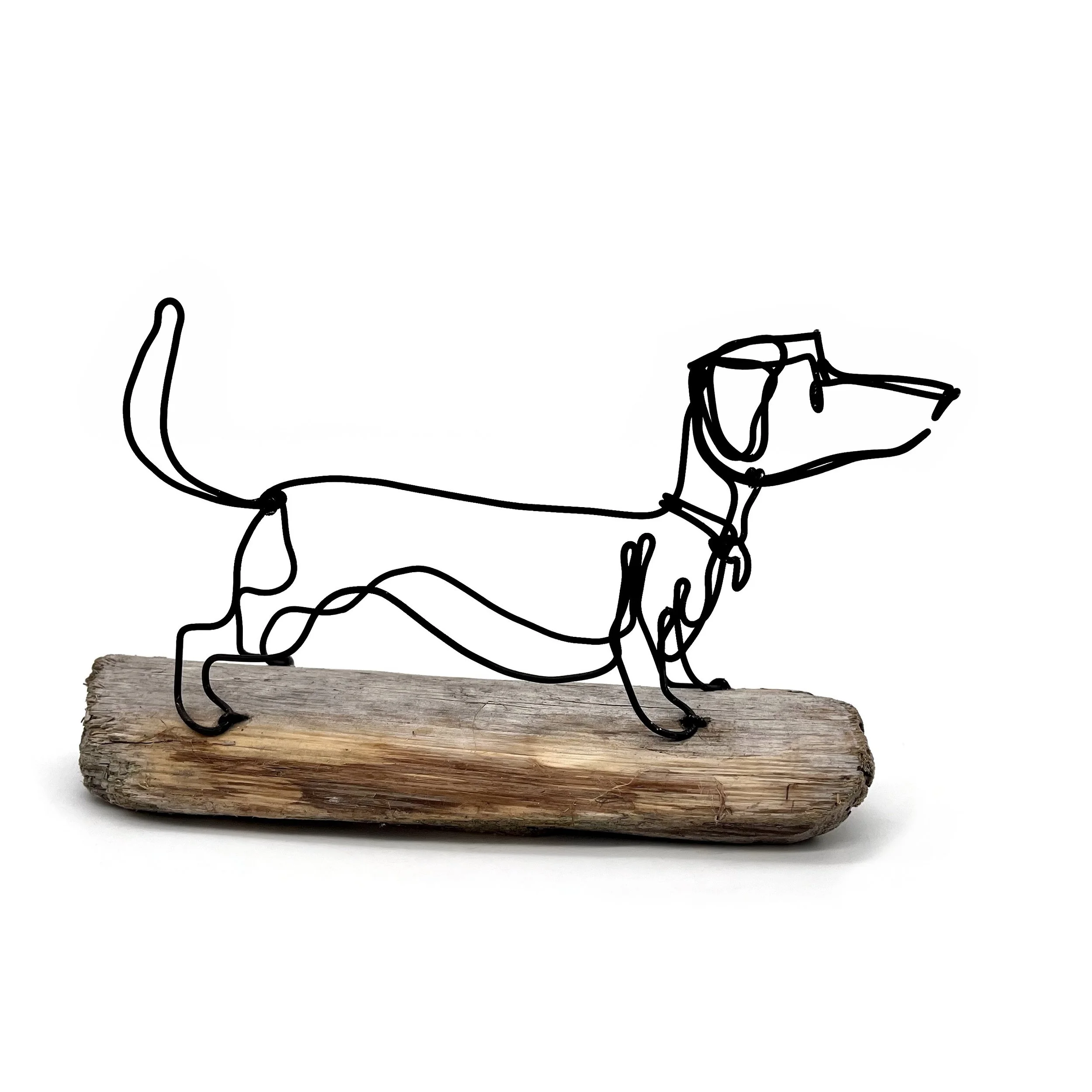 Dachshund Wire Art, Dog Wire Sculpture, Great Gift, Free Shipping