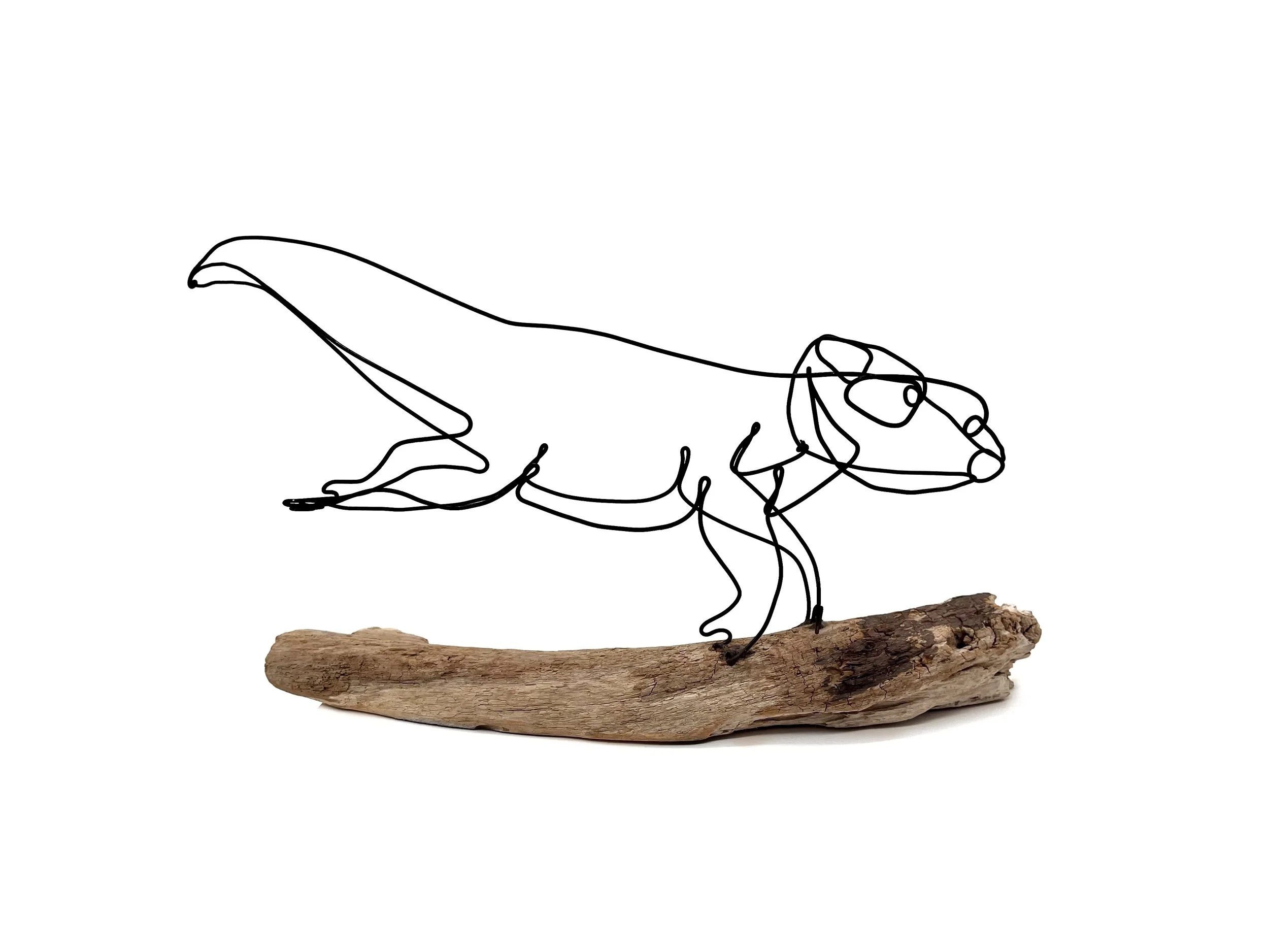 Otter Wire Sculpture, Otter Wire Art, Fun Gift, Free Shipping!