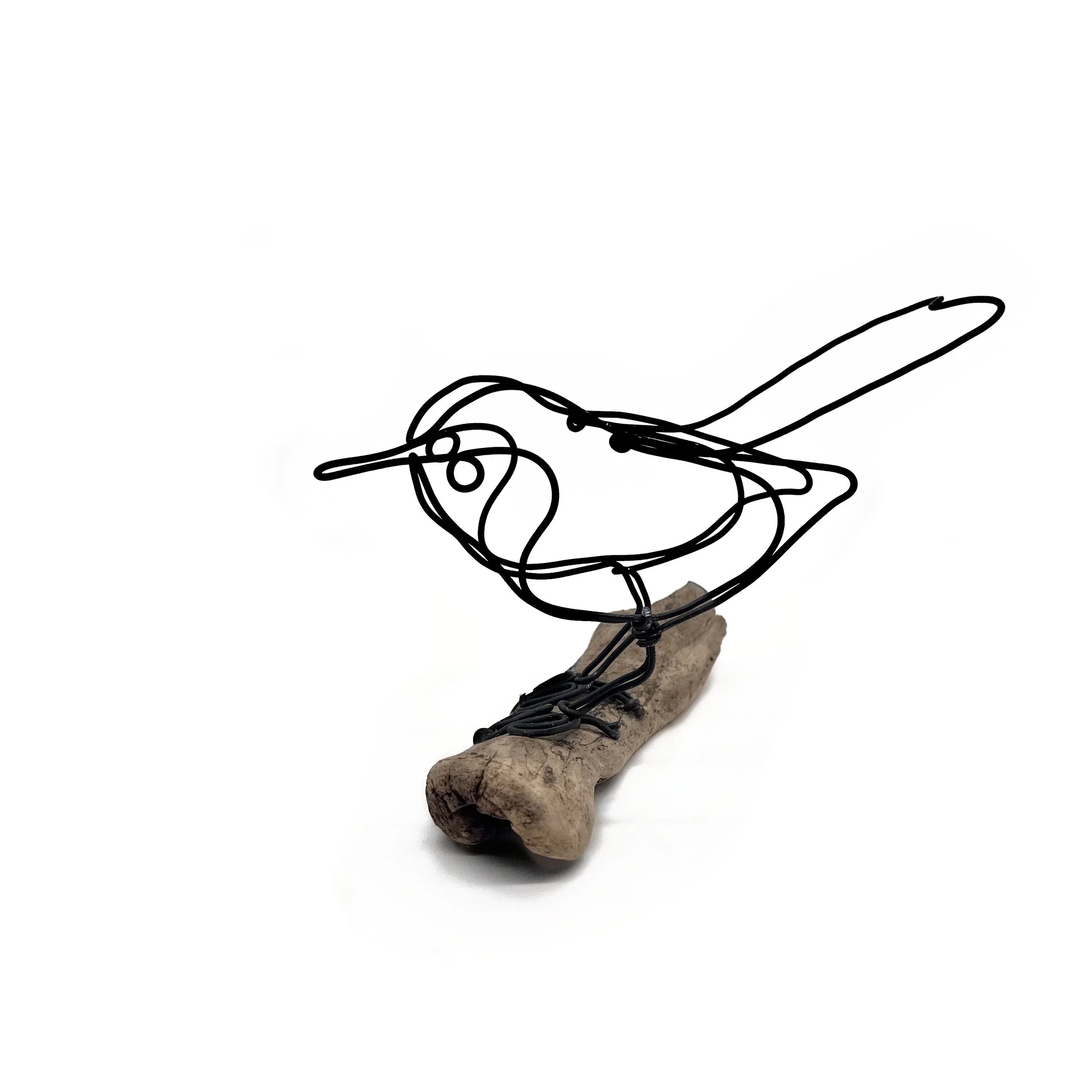 Bird Wire Art, Minimalist Wire Art, One Continuous Line Sculpture, Great Gift for a Bird Lover!