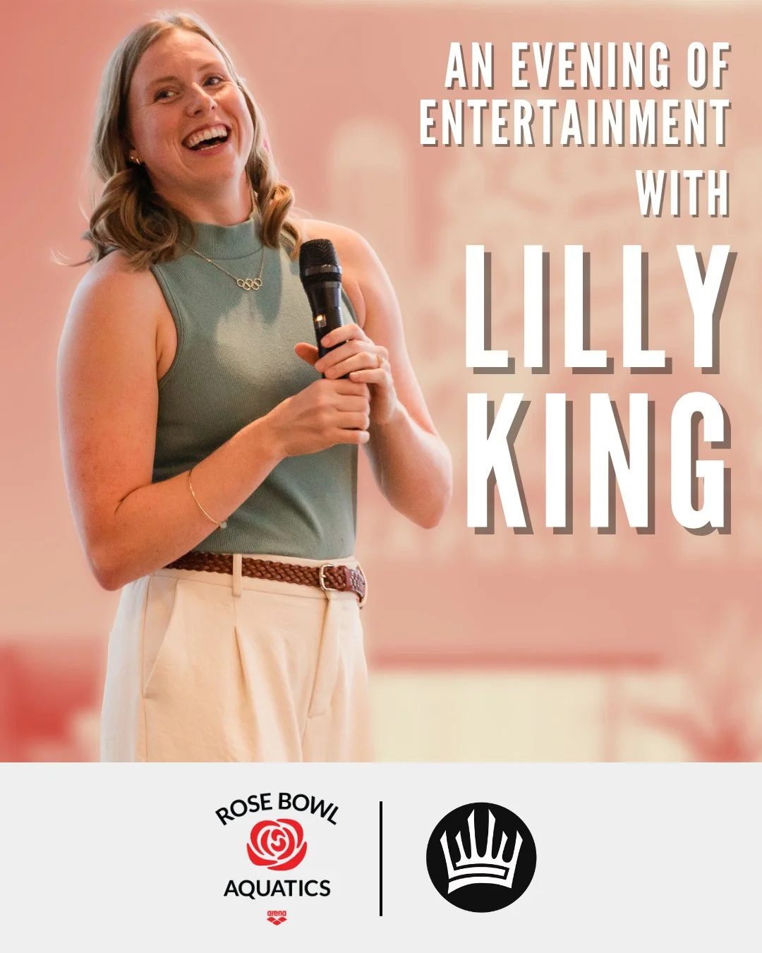 Next month, @rosebowlaquatics will be hosting An Evening of Entertainment with Lilly King!⁠
⁠
If you're looking for a great speaker for your next event, @_king_lil is available 🎤⁠
⁠
Link in bio⁠
⁠
#keynotespeaking #olympian #athlete #events