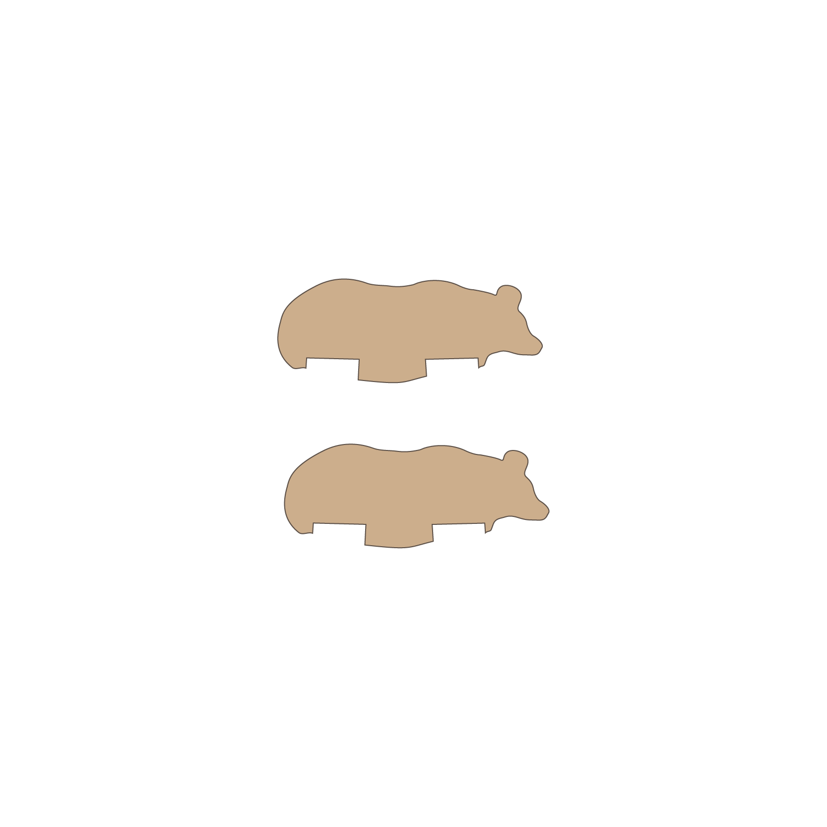 Baby Bear Bodies (x2)