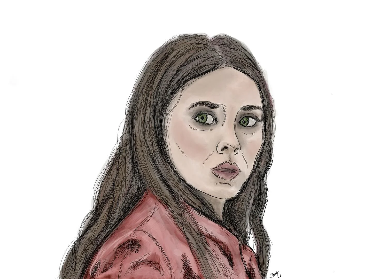 #procreate #avengers #wandamaximoff #illustration