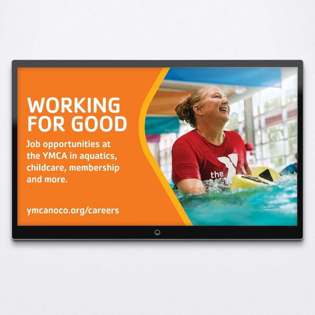 Y-USA has amazing branded resources for Ys across the country, but the templates don't always offer enough space for a sales pitch. I can disassemble the templates for more customization while staying true to the campaign and to the Y brand. #ymca #t
