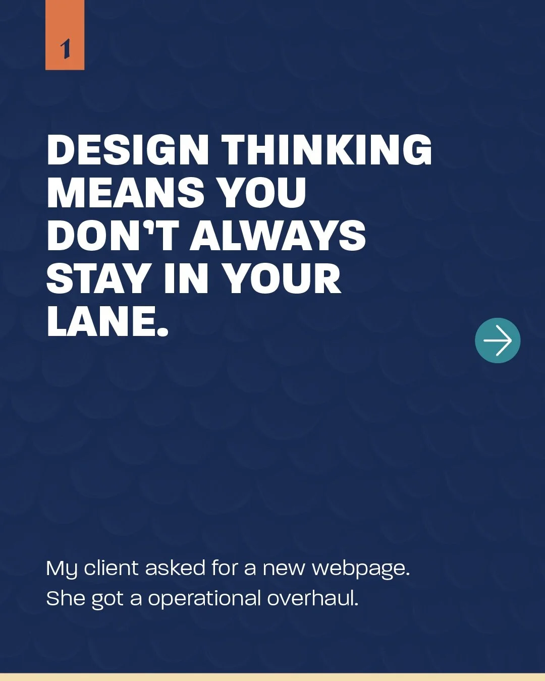 Most of my clients are small businesses and nonprofits, which means they&rsquo;re often stretched thin on marketing, design and tech support.

That's part of why I regularly step outside traditional design work to help them with whatever they need to