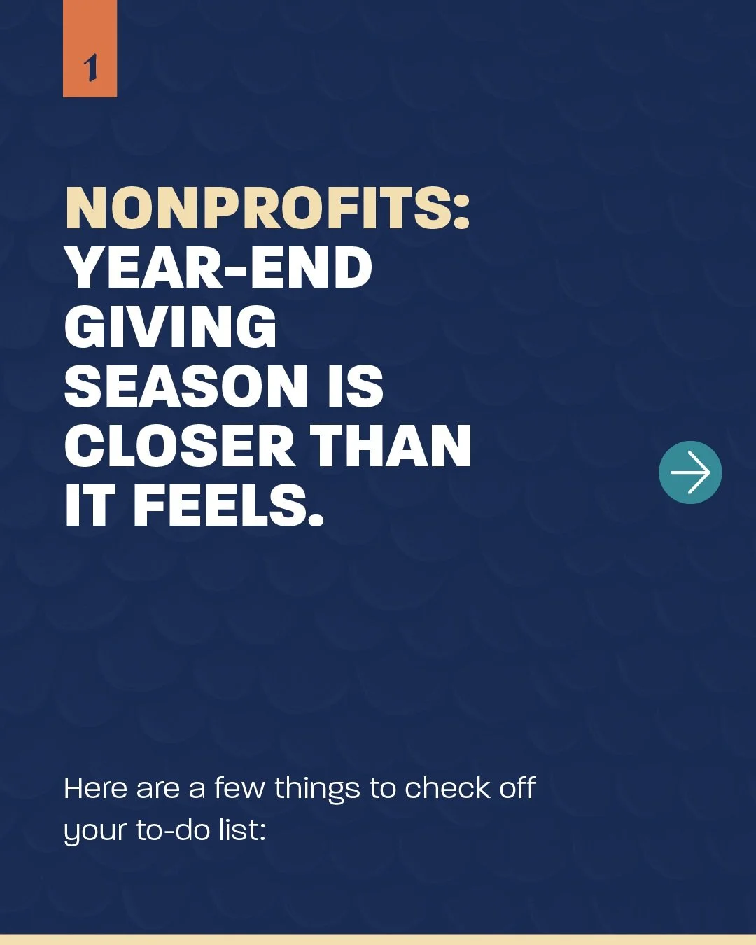 Year-end giving season is coming 🎁

You've got about two months to prepare for the biggest fundraising window of the year &mdash; roughly 30% of annual nonprofit donations come in during December alone. Are you ready? 

Here's your prep checklist:
 