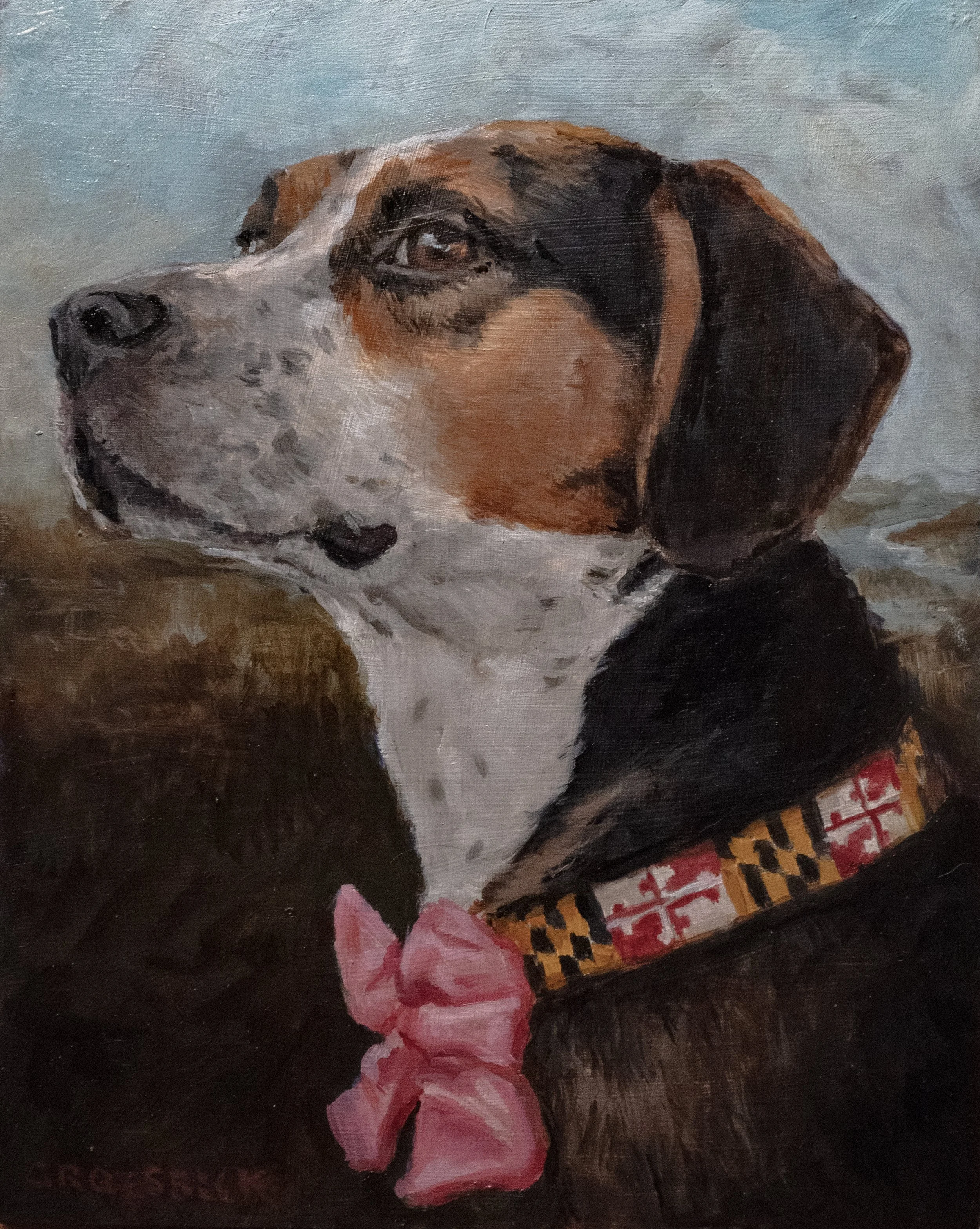 "Wendy." oil on 8x10 inch birch panel.