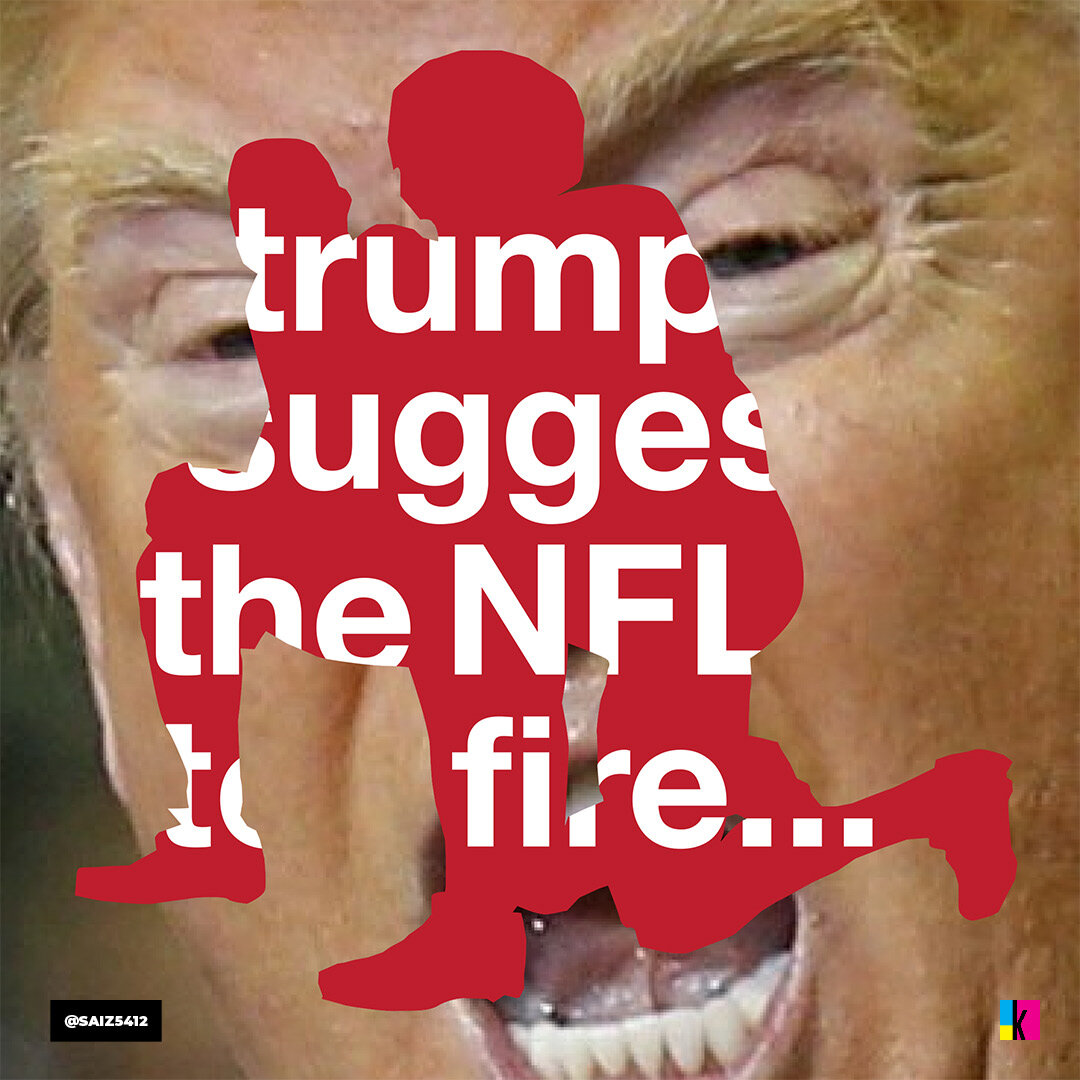 Trump suggested that NFL team owners should fire players who kneel during the national anthem.