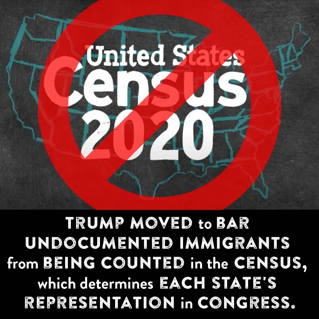 Trump signed a memo to have the Commerce Department compile data on undocumented immigrants — in order to exclude them from the 2020 Census.