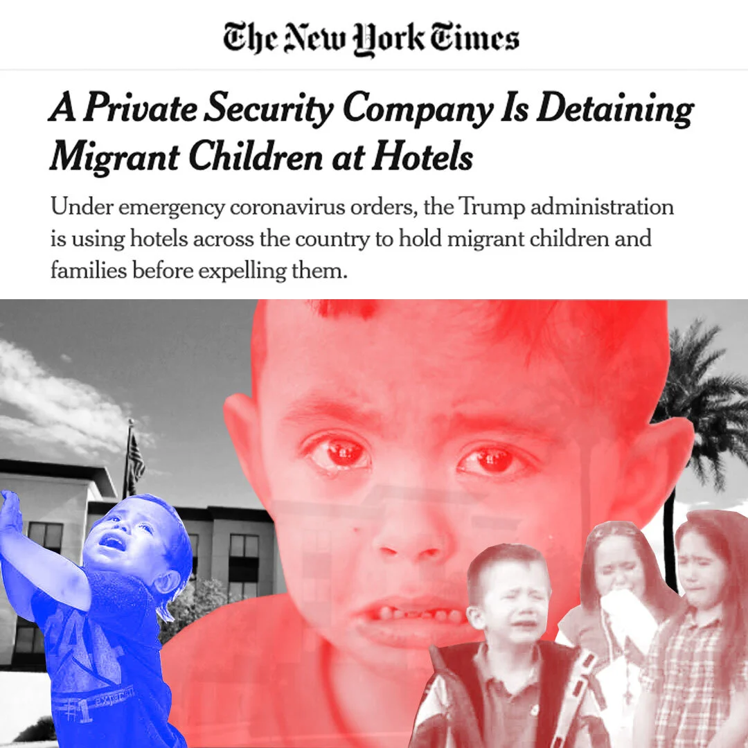 Under emergency coronavirus orders, Trump used hotel chains to detain migrant children &amp; families before expelling them.