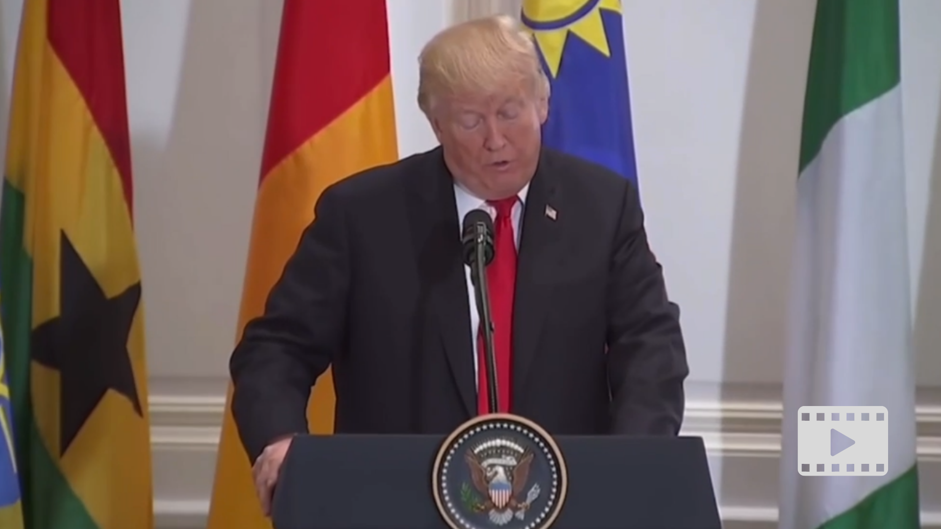 During a speech at the UN, Trump cited the exemplary healthcare system of a place called Nambia, a nonexistent African nation.