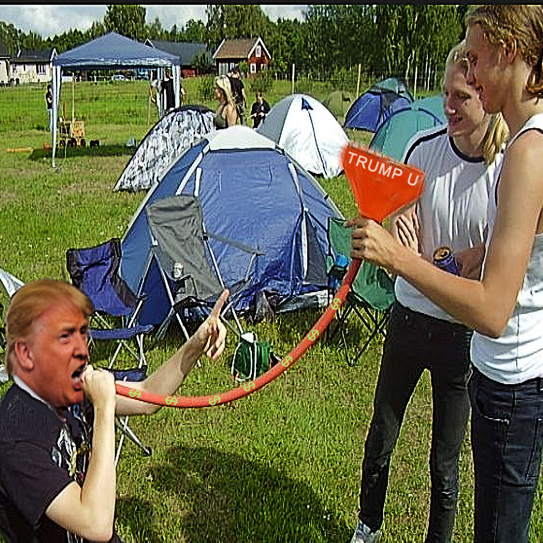 Trump still hadn't closed his charitable organization because it was still under investigation for secretly funneling money. 