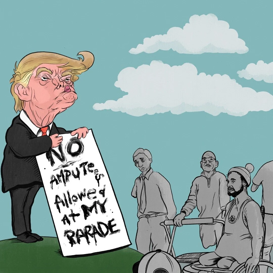 Trump insulted Veteran amputees.
