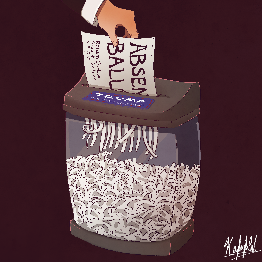 Trump spread lies about vote by mail.