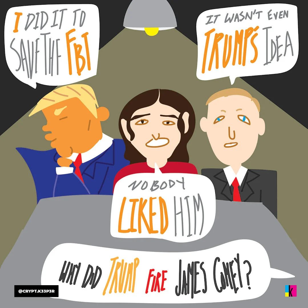 Sarah Huckabee Sanders, Sean Spicer, and President Trump each gave different explanations for Trump’s decision to fire James Comey.