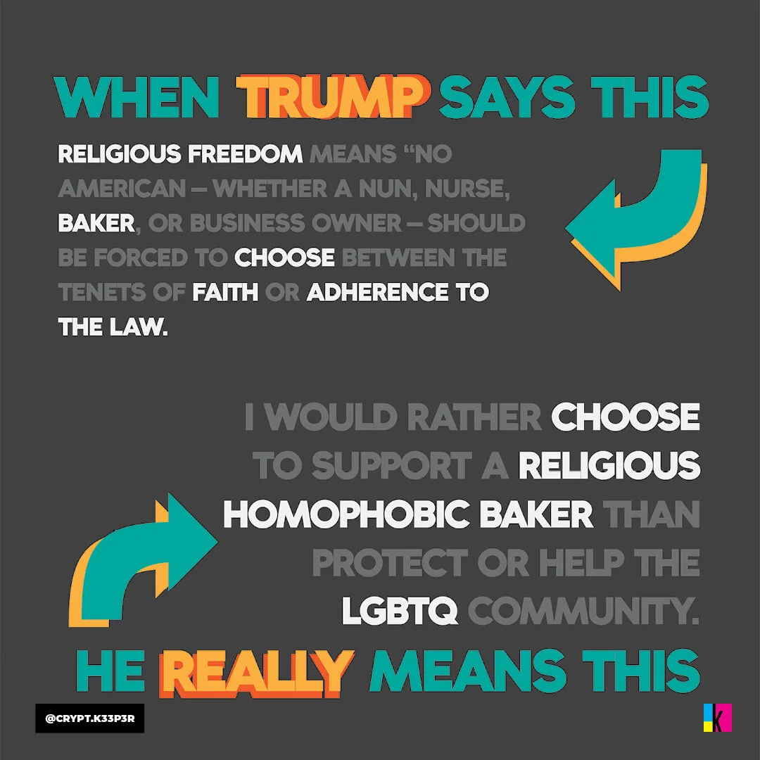President Trump promoted anti-LGBTQ religious exemptions in his Religious Freedom Day proclamation. 