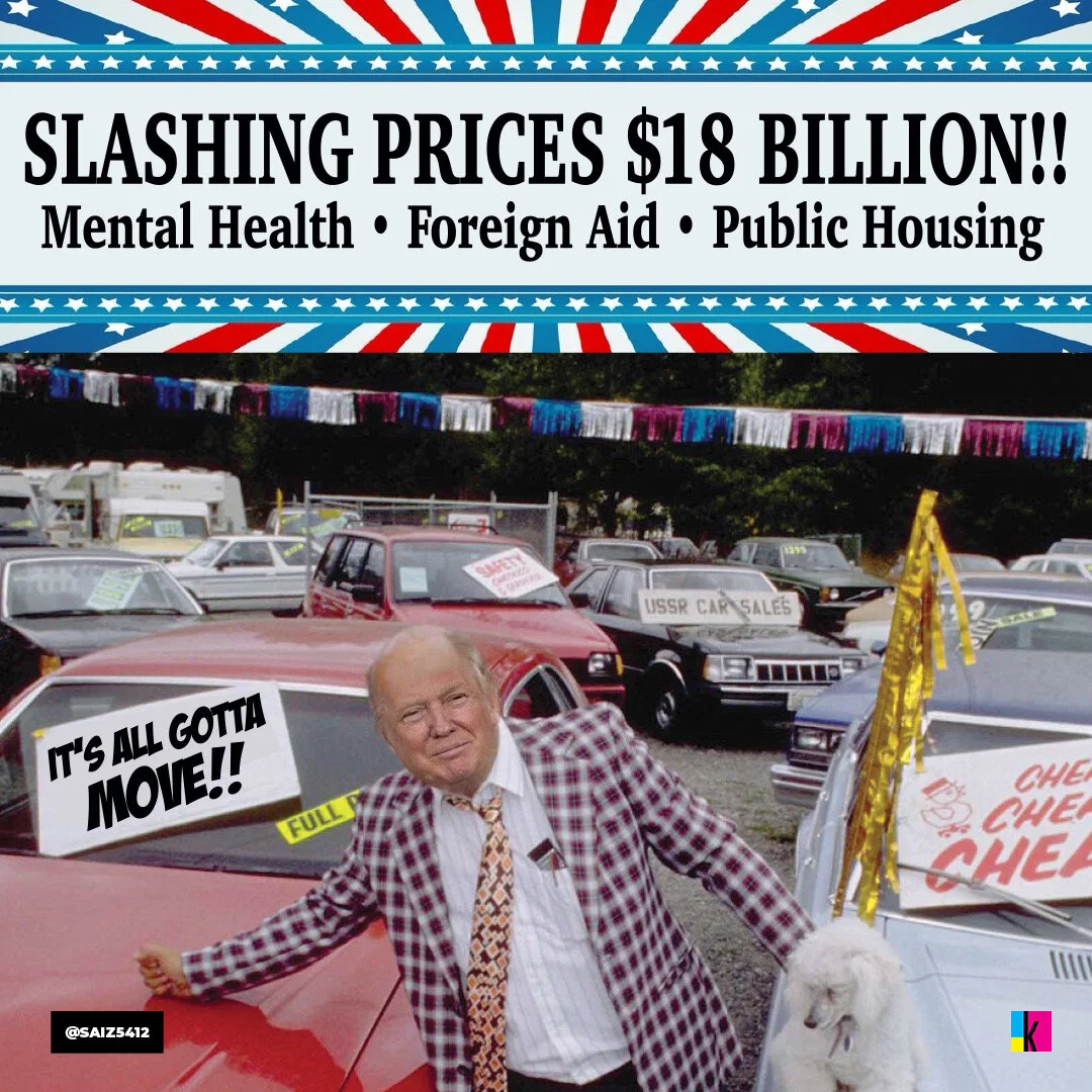 Trump sought to slash $18 billion of funding from support for mental health, foreign aid, and public housing.
