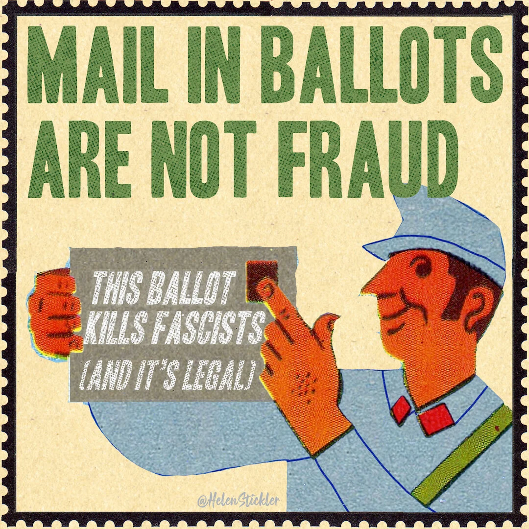 US intelligence officials say there's no evidence to back up Trump's claims about threats to mail-in voting.