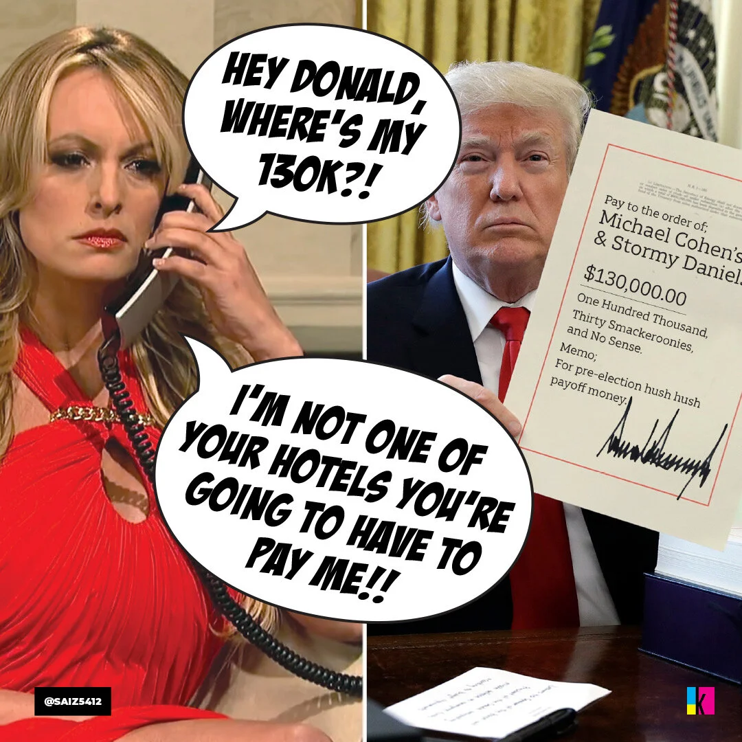Before the 2016 election, Trump’s lawyer paid Stormy Daniels a sum of $130,000 to keep her affair with Trump from going public.